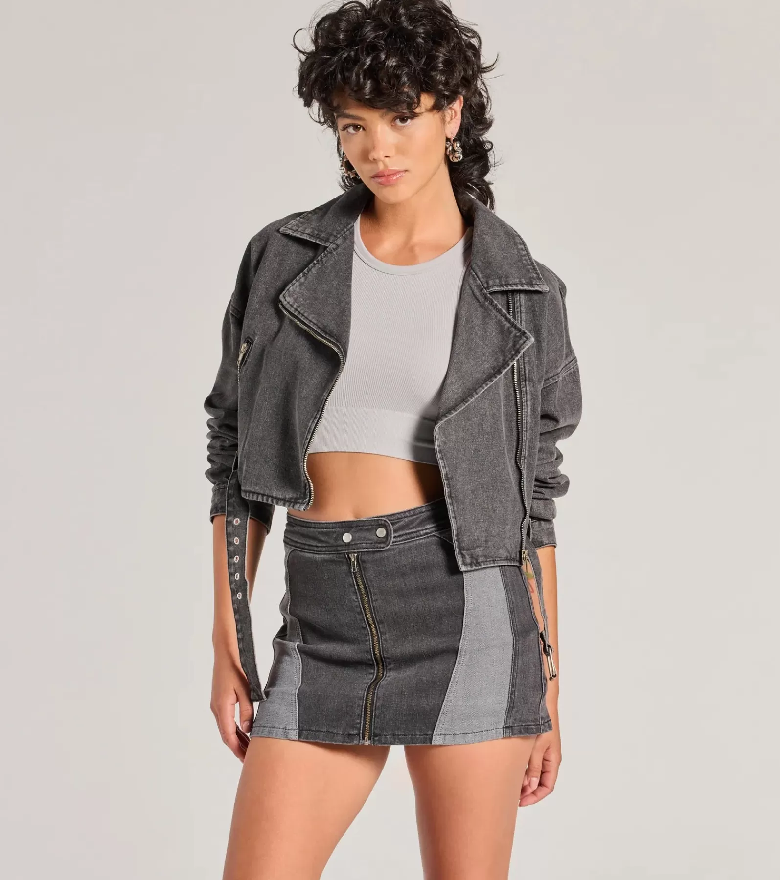 Windsor Jean Jackets*Add Some Edge Moto Denim Jacket