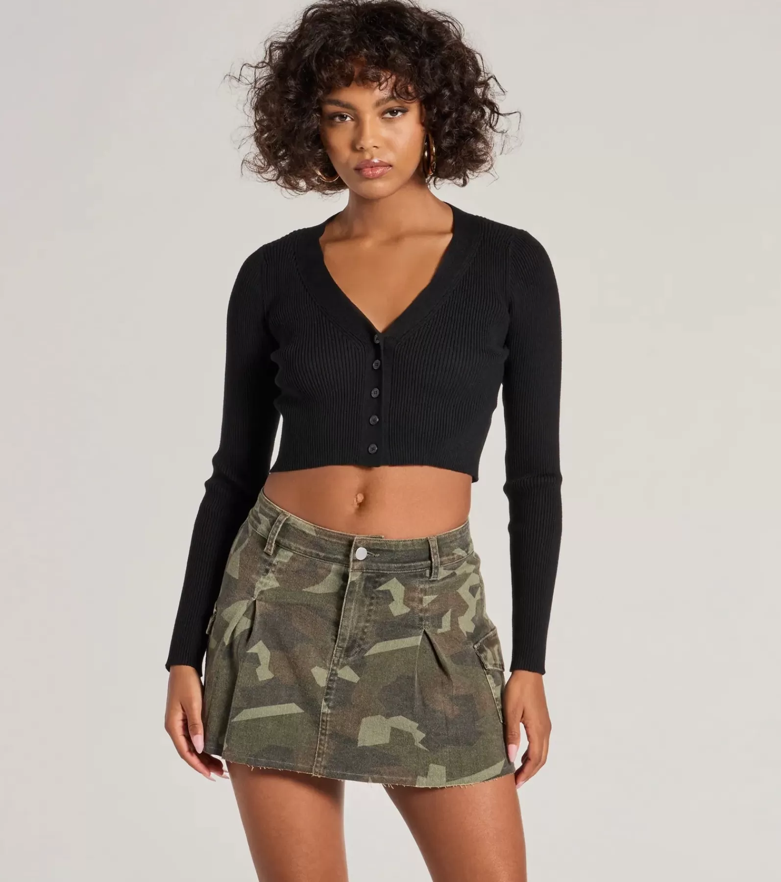 Windsor Cargo Pants | Denim Skirts*Adventurous Babe Camo Pleated Cargo Mini Skirt