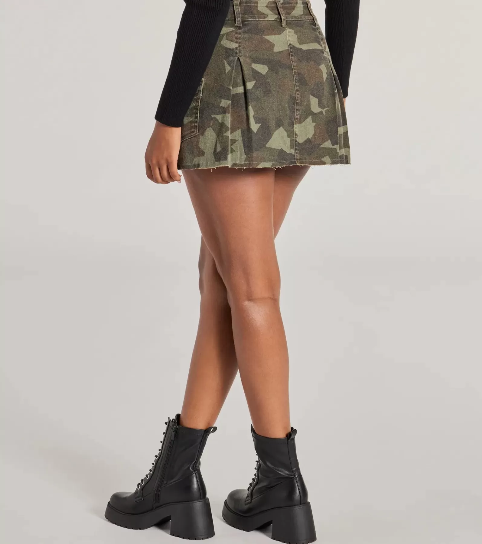 Windsor Cargo Pants | Denim Skirts*Adventurous Babe Camo Pleated Cargo Mini Skirt