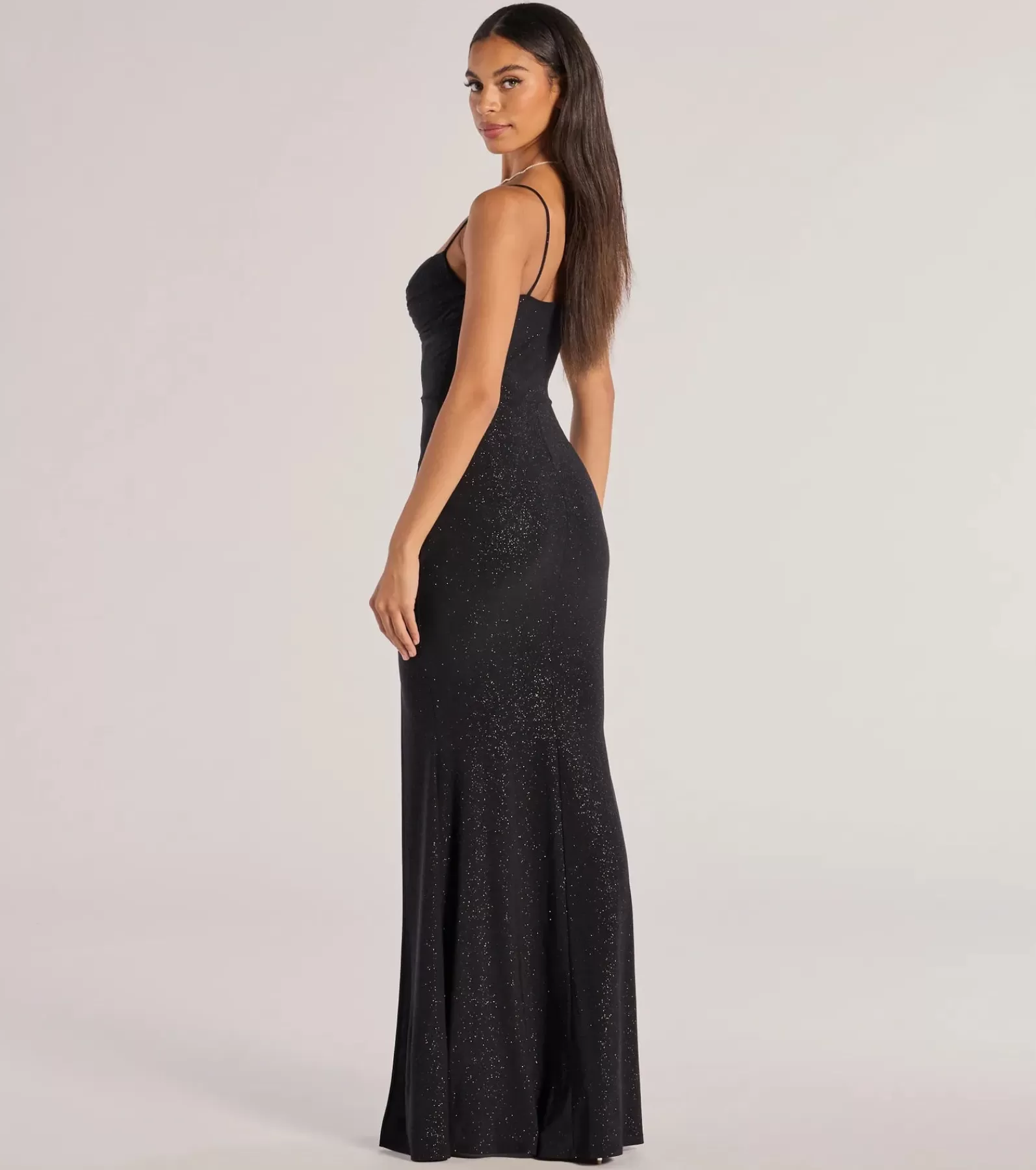 Windsor Glitter Nye Dresses | Wedding Outfits*Astrid High-Slit Glitter Mermaid Dress