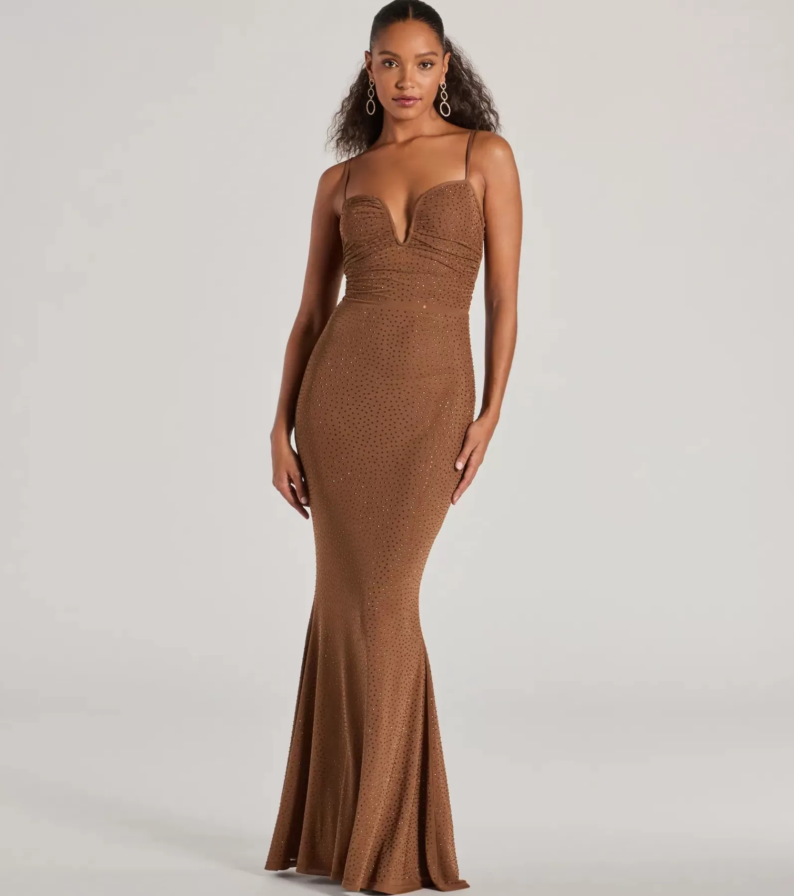 Windsor Long Dresses | Formal Dresses*Avianna Formal Rhinestone Mesh Mermaid Dress