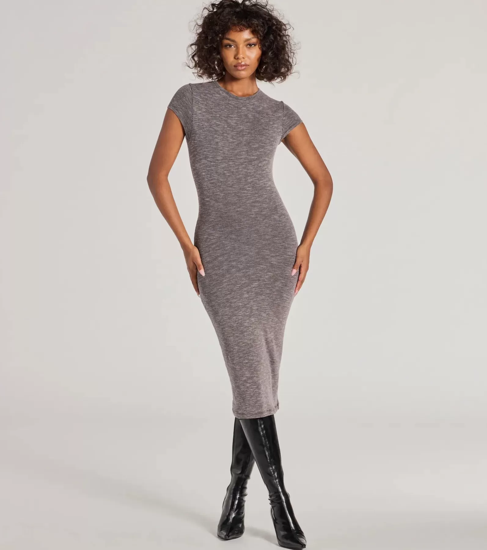 Windsor Midi Dresses | Casual Dresses*Back To Basics Ribbed Knit Midi Dress