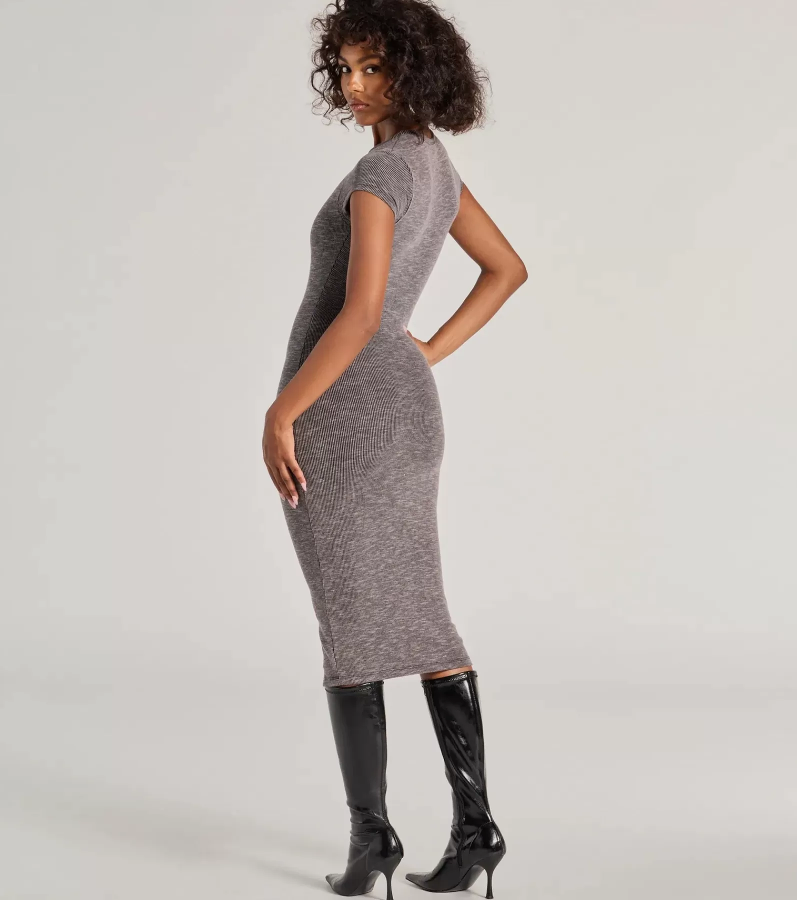 Windsor Midi Dresses | Casual Dresses*Back To Basics Ribbed Knit Midi Dress