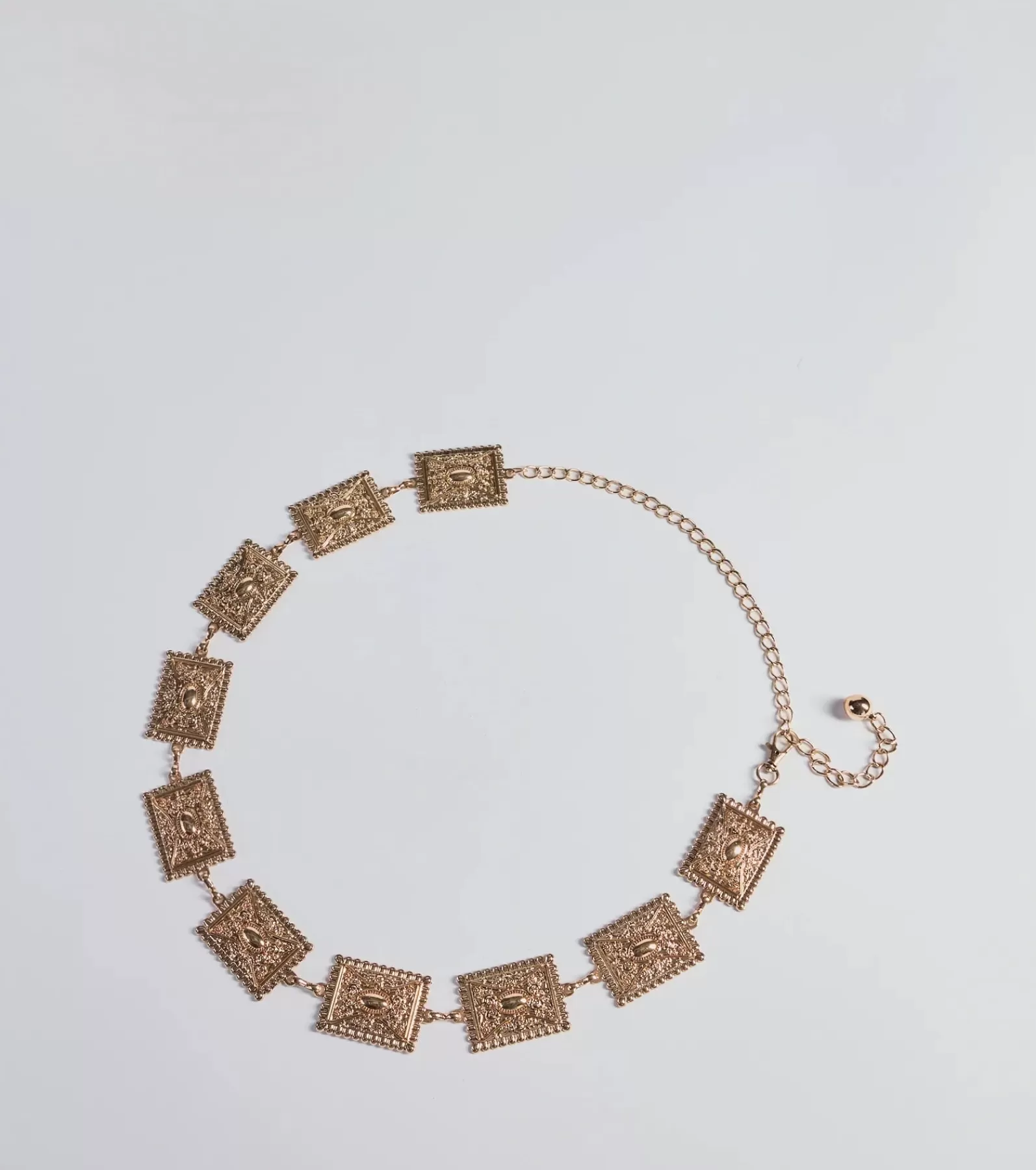 Windsor Belts*Boho Vibe Etched Concho Chain Belt