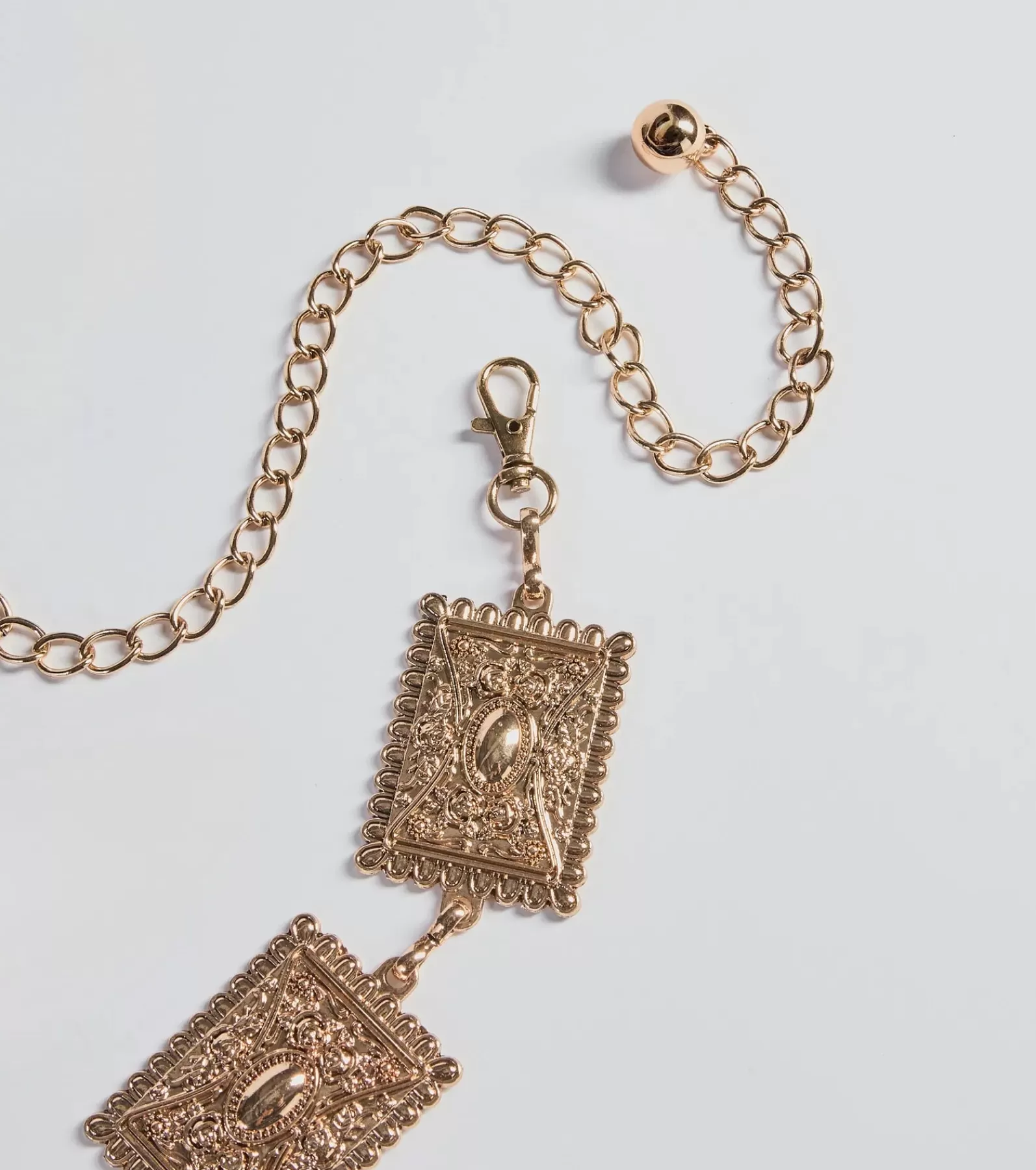 Windsor Belts*Boho Vibe Etched Concho Chain Belt