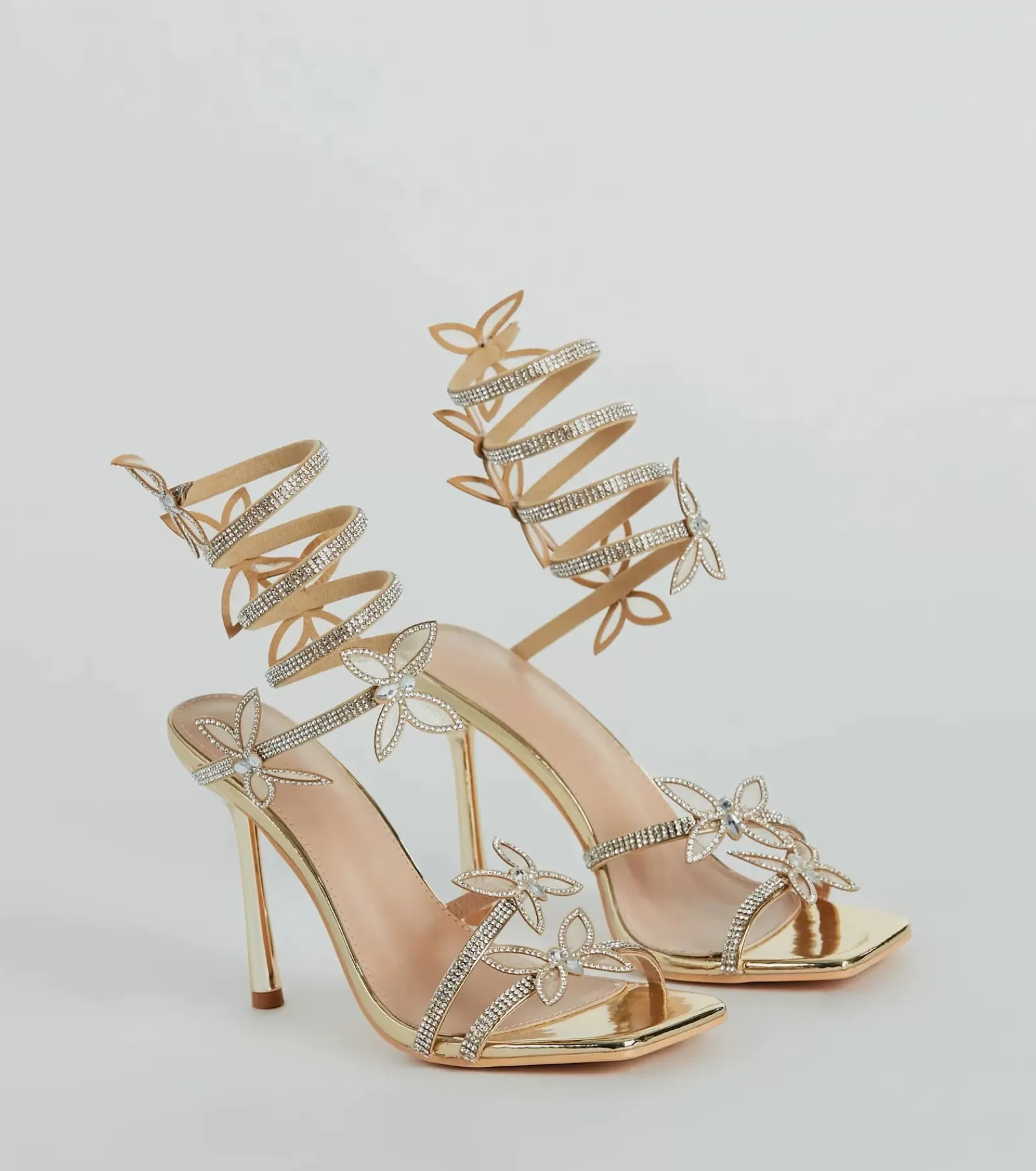 Windsor Stilettos | High Heels*Butterfly Kiss Metallic Stiletto Heels
