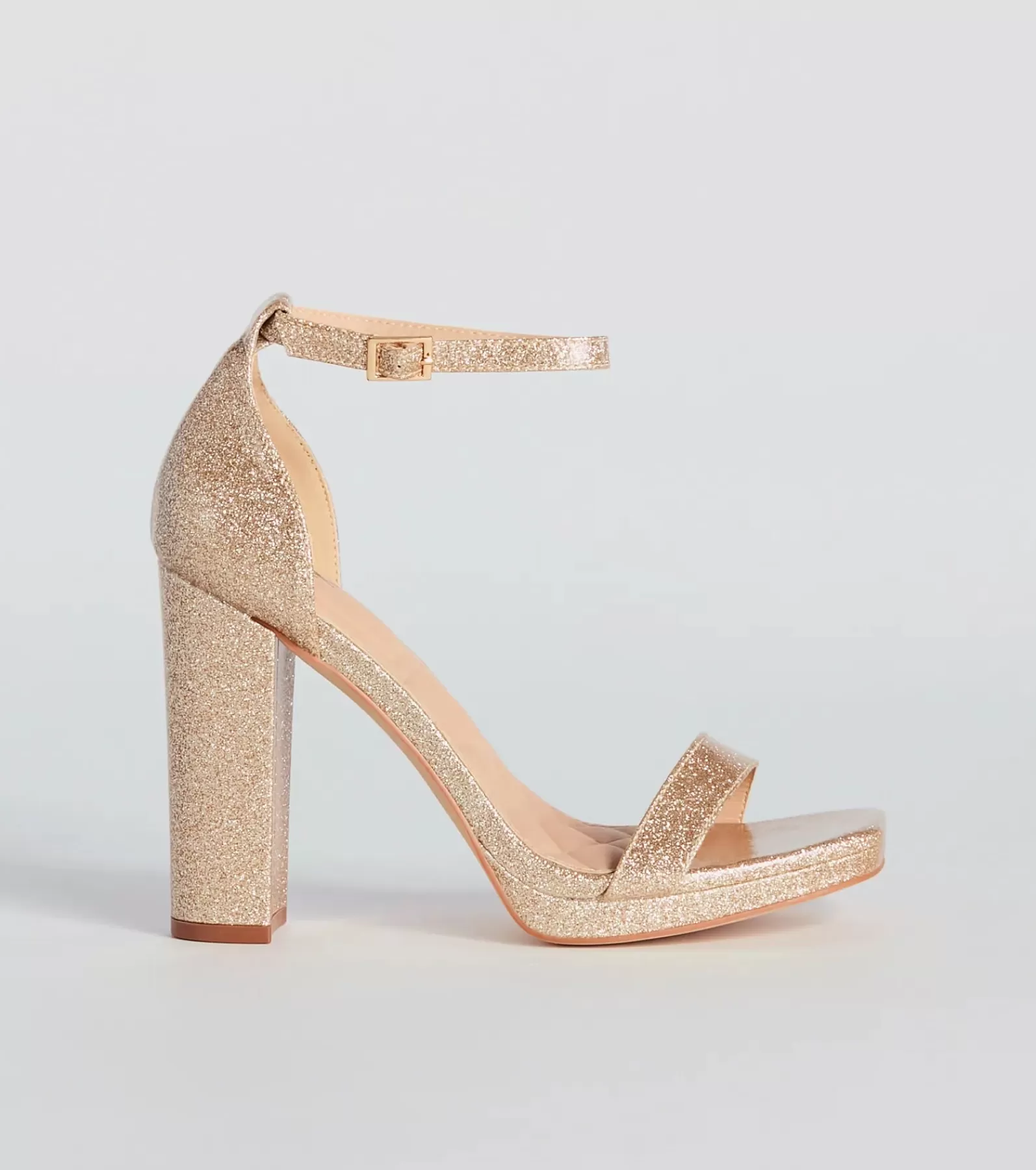 Windsor Platform Shoes | Sandals*Capture Sparkle Glitter Platform Block Heels