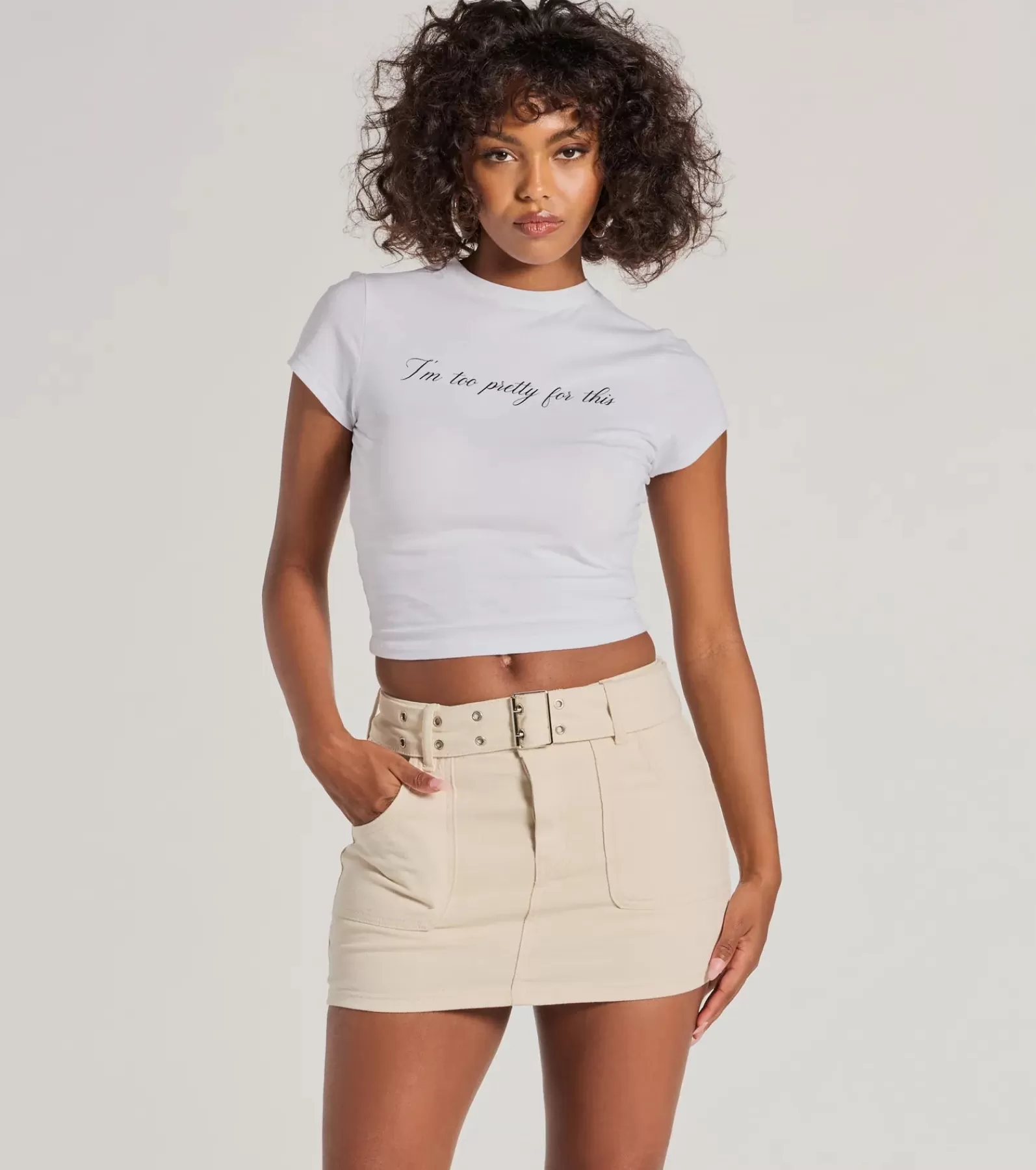 Windsor Jean Shorts | Shorts*Casual Slay Mid Rise Belted Denim Skort