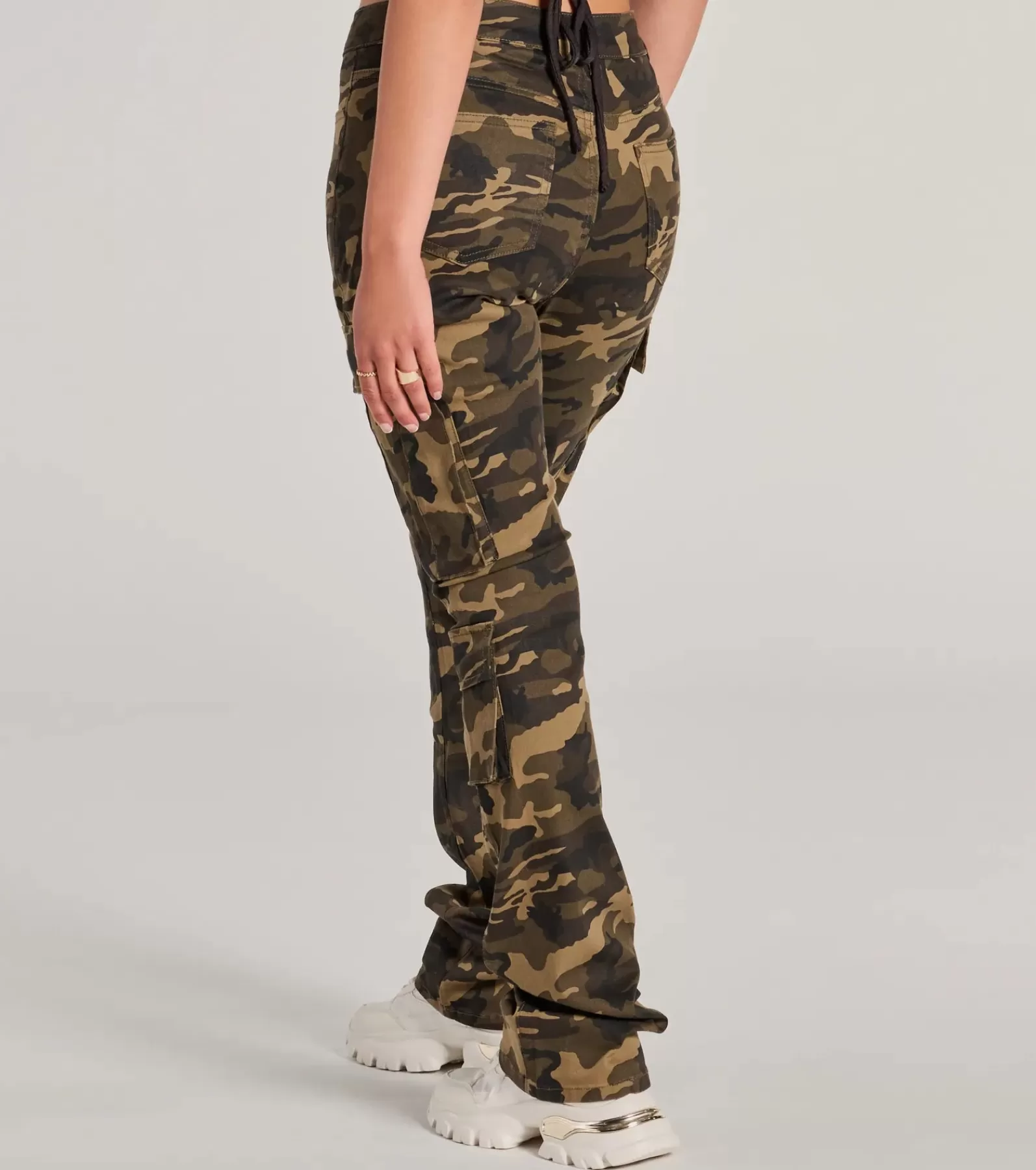 Windsor Cargo Pants | Pants*Casual Vibe Camo Cargo Bootcut Pants