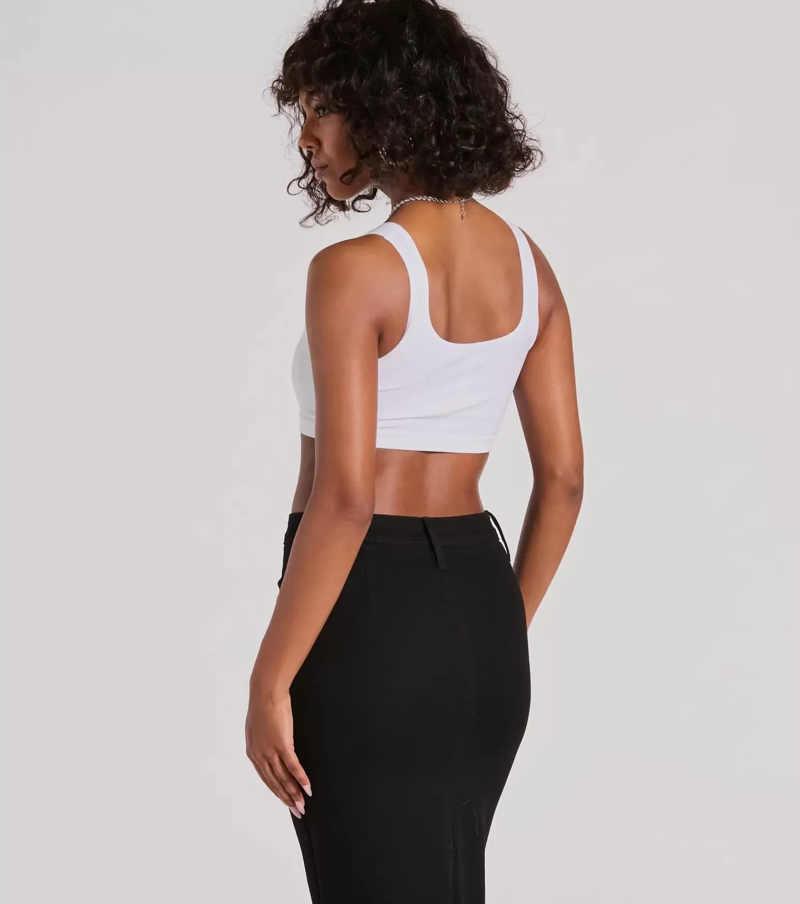 Windsor Crop Tops*Casual With A Twist Sleeveless Lace-Up Crop Top
