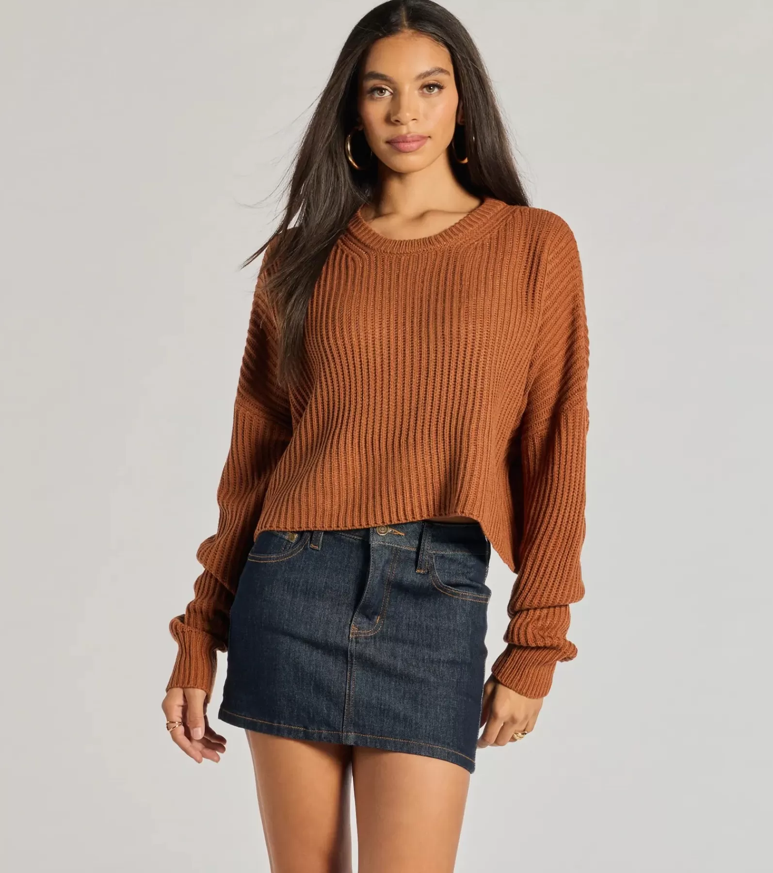 Windsor Sweaters & Cardigans | Long Sleeve Tops*Chic Crew Ribbed Knit Sweater