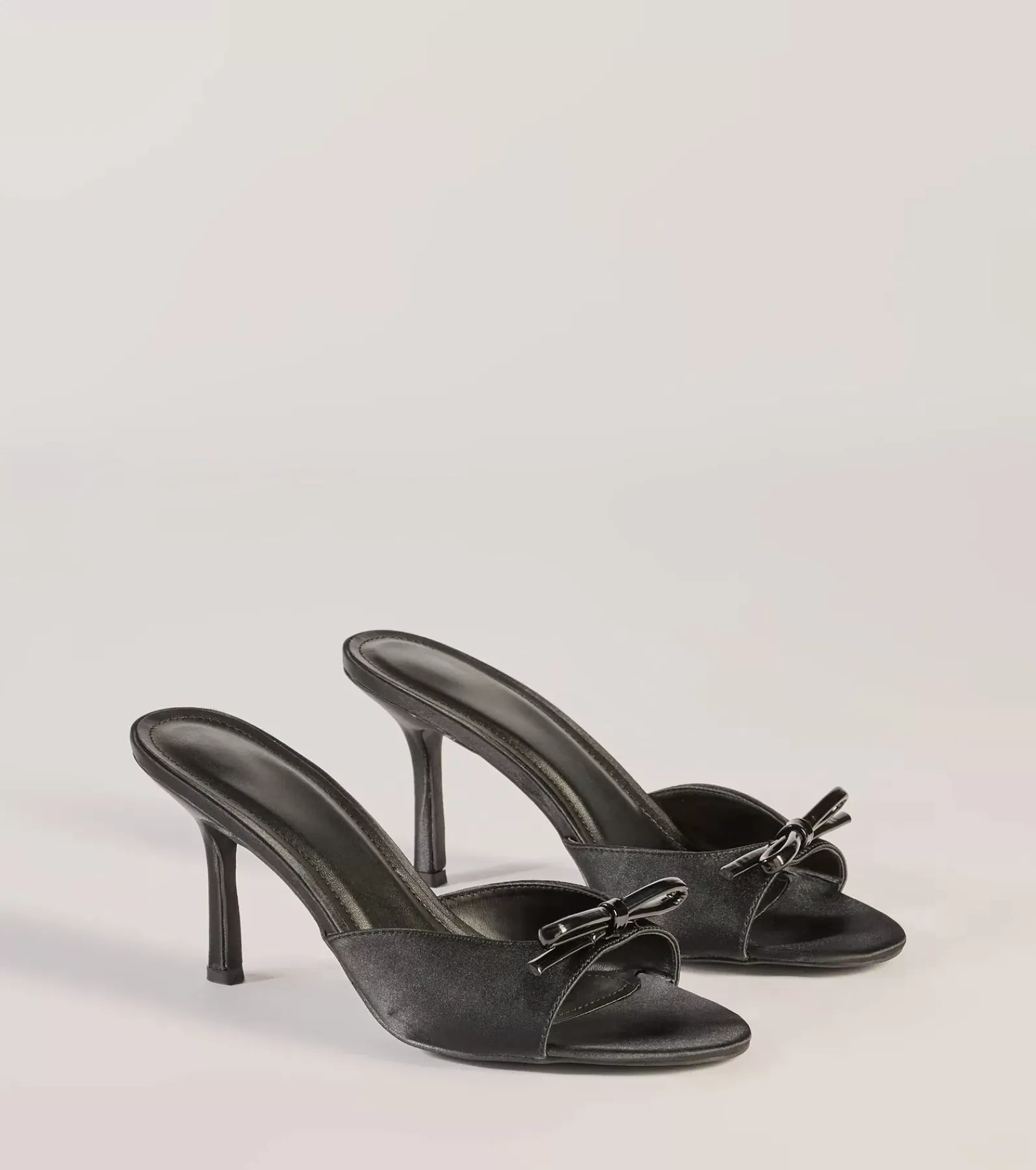 Windsor Stilettos | Sandals*Chic Elegance Faux Leather Stiletto Bow Mules