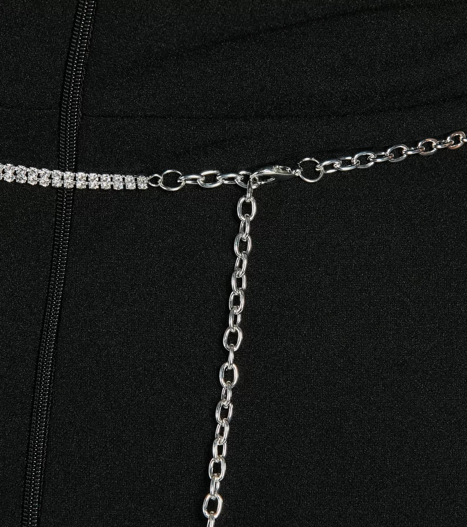 Windsor Belts | All Accessories*Chic Glamour Rhinestone Teardrop Chain Belt