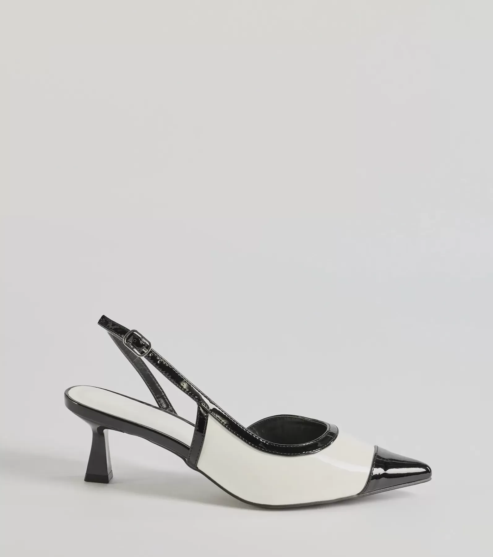 Windsor Heels*Chic Icon Sling-Back Kitten Heel Pumps