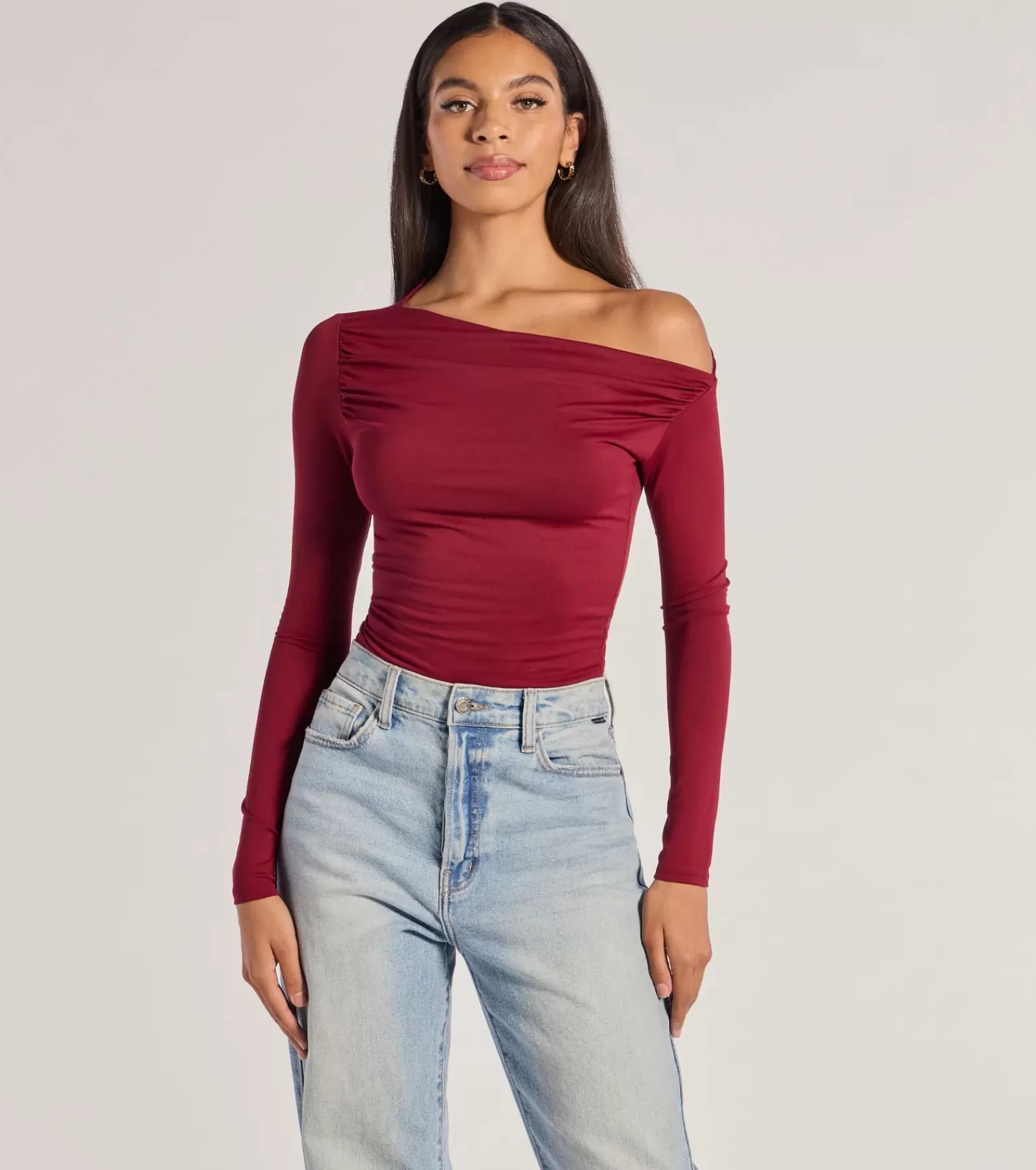 Windsor Basic Tops | Off The Shoulder Tops*Chic Showstopper Off-The-Shoulder Top