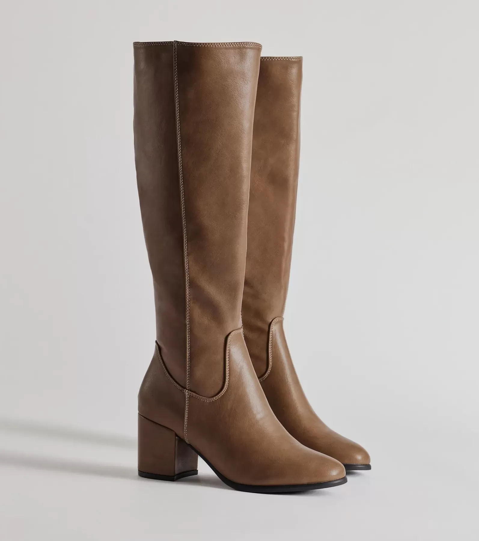 Windsor Knee High Boots | Boots & Booties*Chic Strides Faux Leather Under-The-Knee Boots