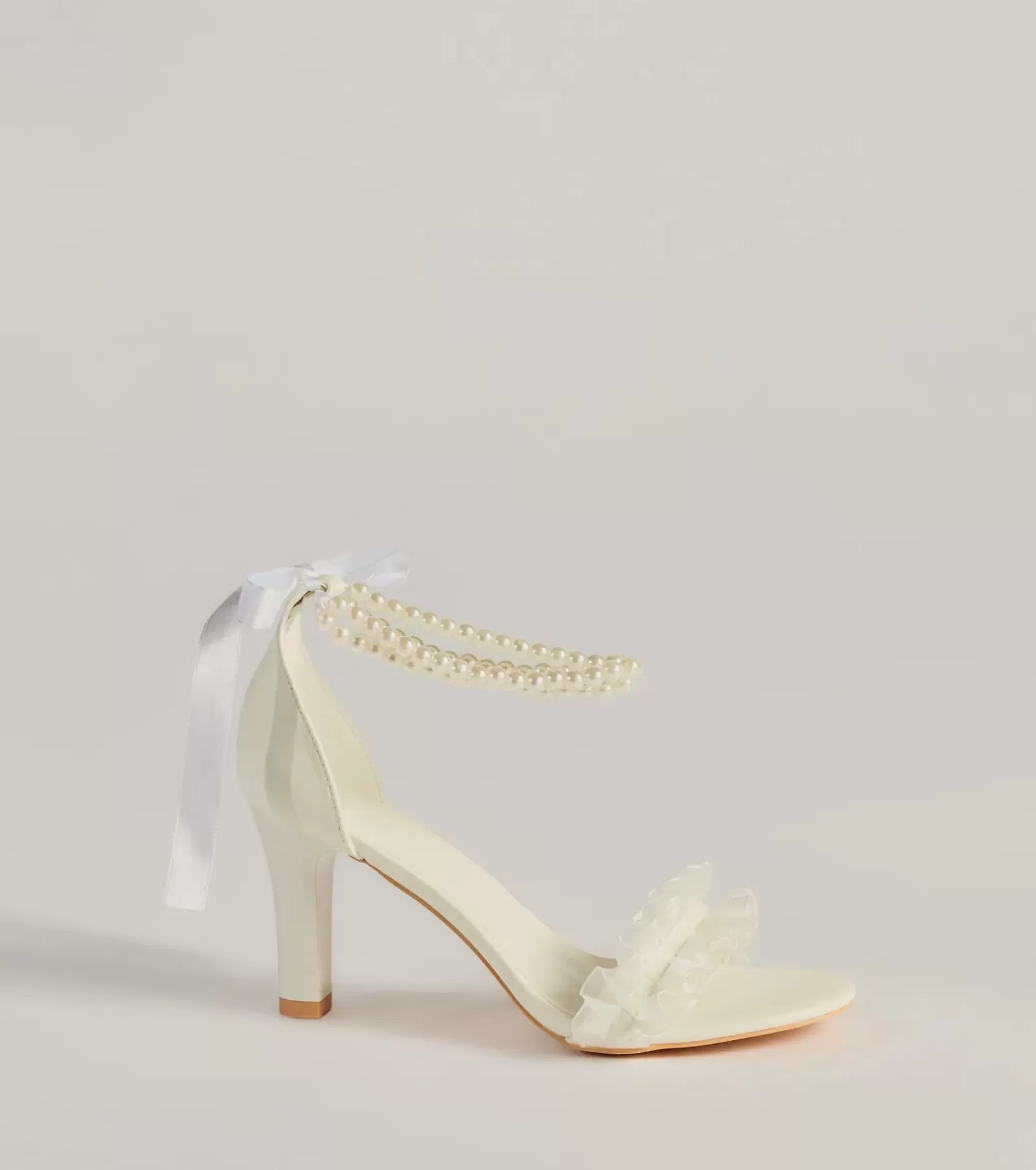 Windsor Stilettos | Heels*Chic Touch Pearl Strap Bow Stiletto Heels