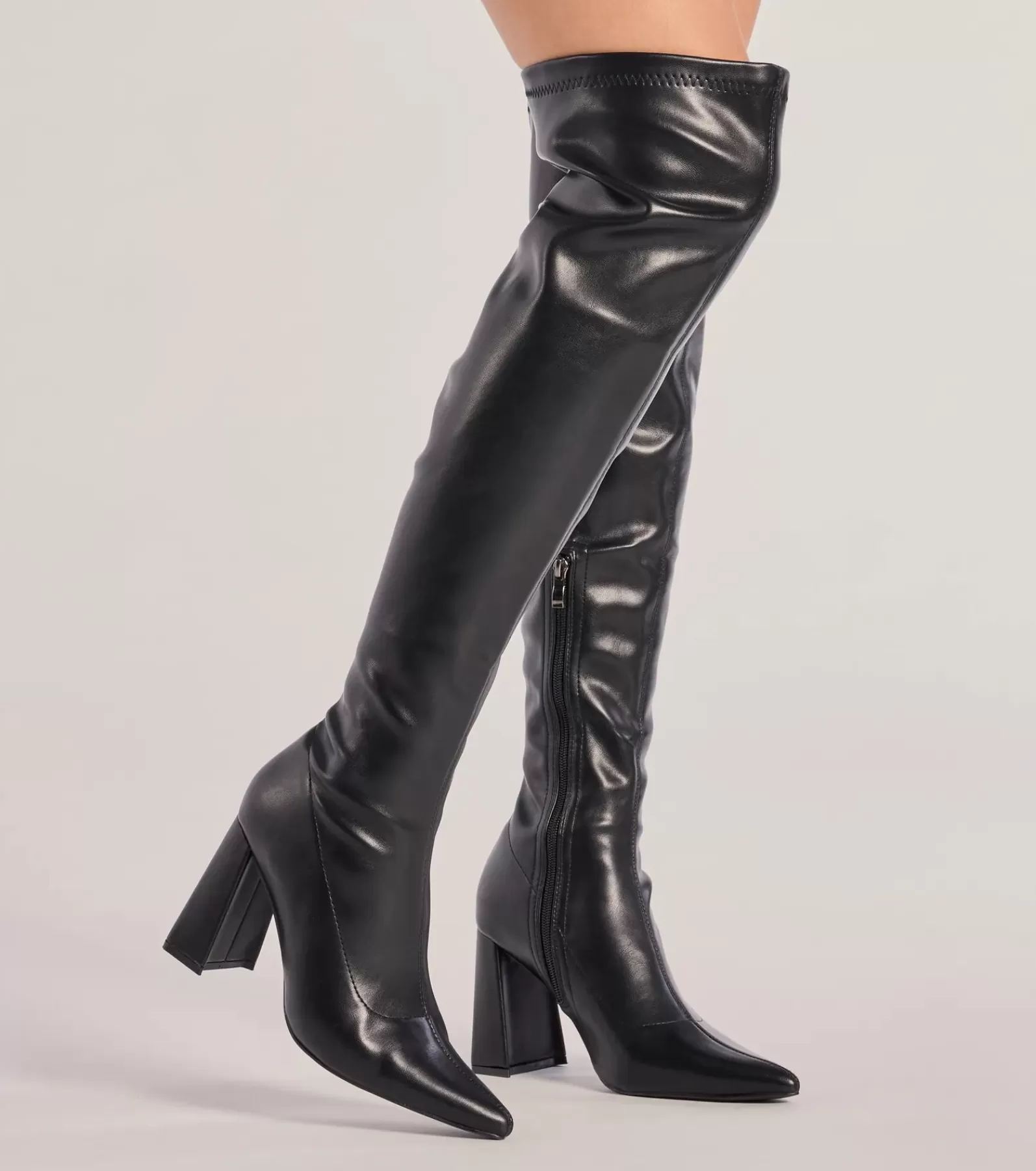 Windsor Knee High Boots | Boots & Booties*Chic Unlocked Over-The-Knee Block Heel Boots