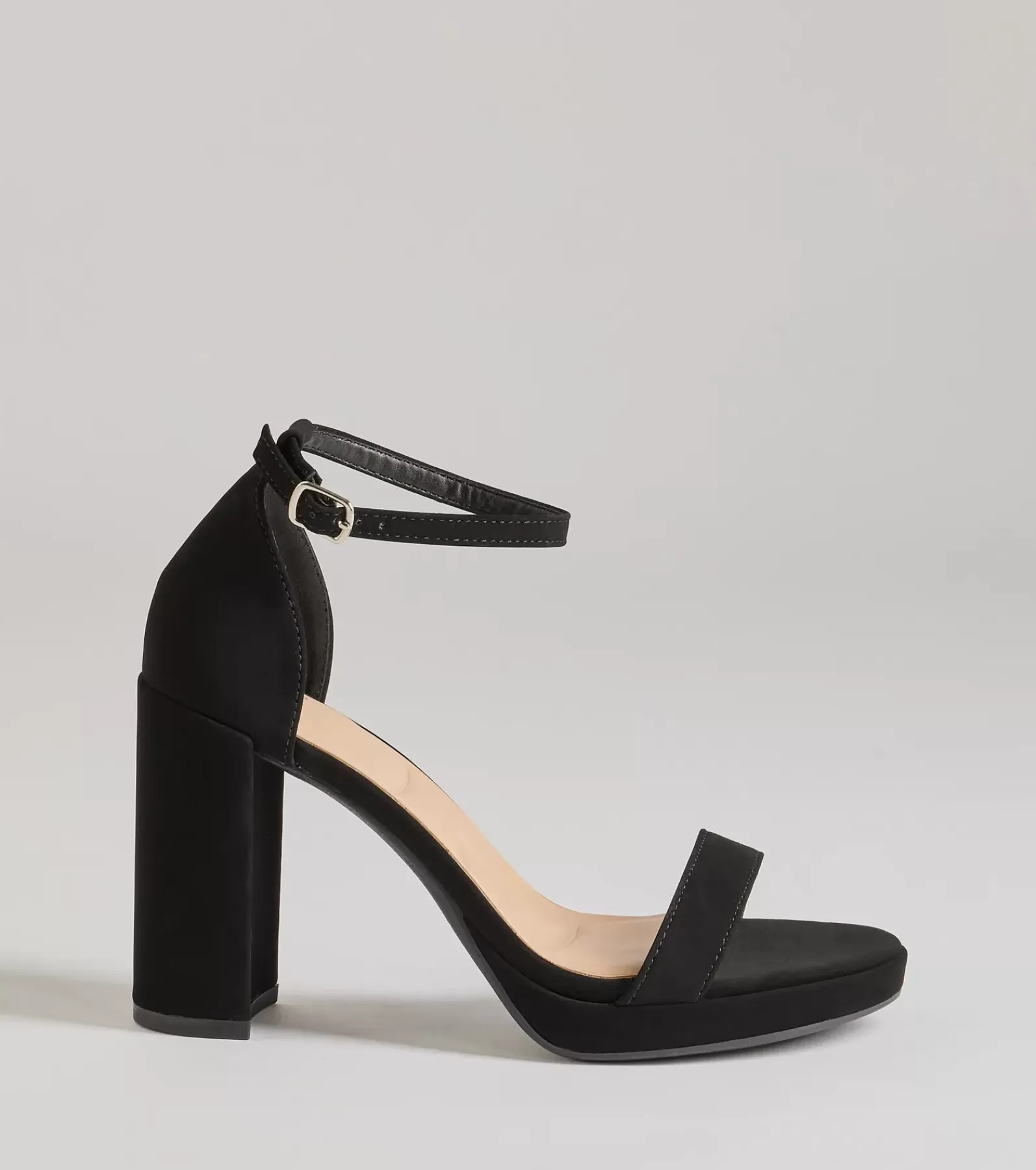 Windsor Sandals | Heels*Classic Fave Faux Nubuck Block Heels