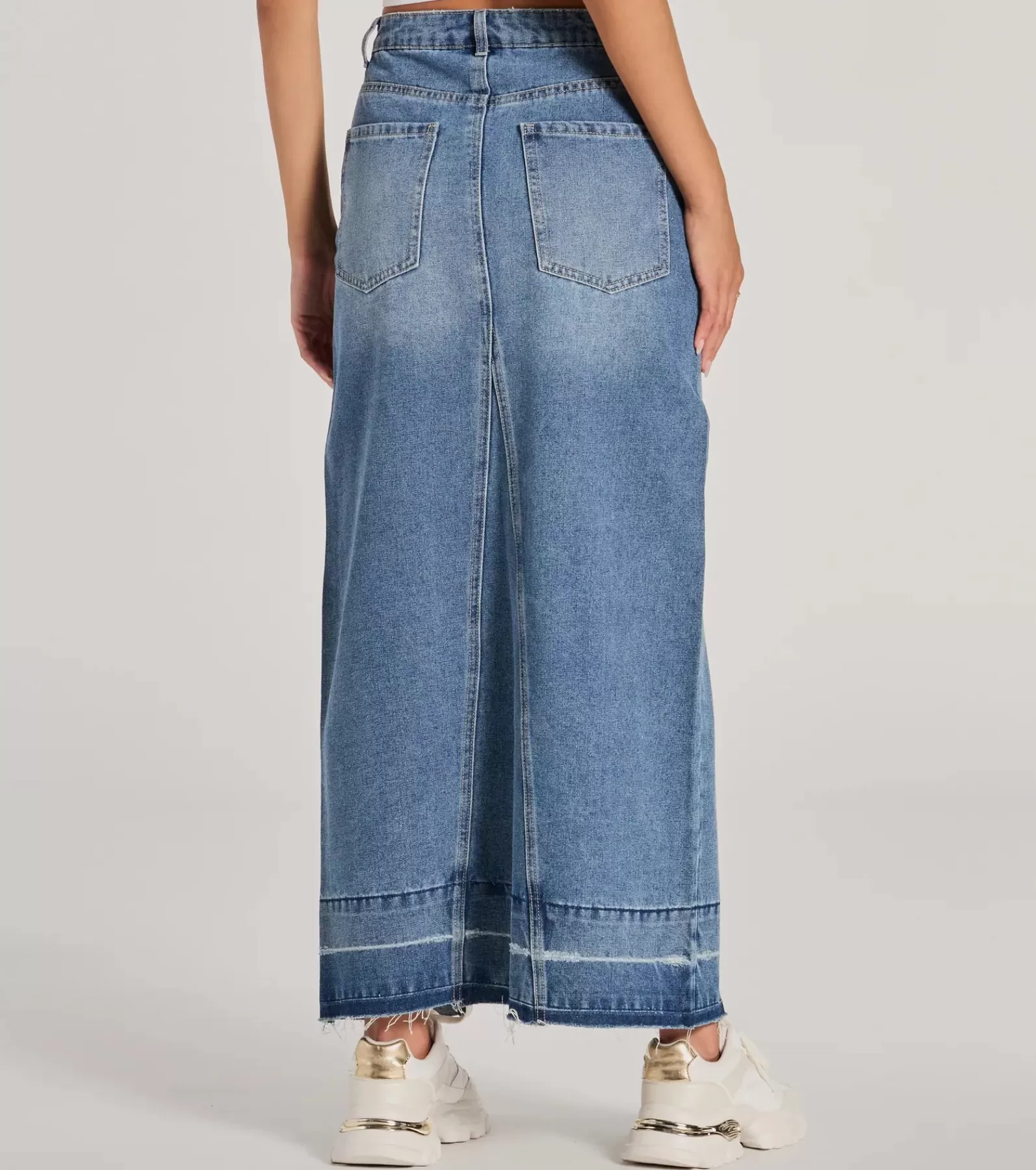 Windsor Denim Skirts | Skirts & Skorts*Coolest Vibe High Slit Denim Maxi Skirt