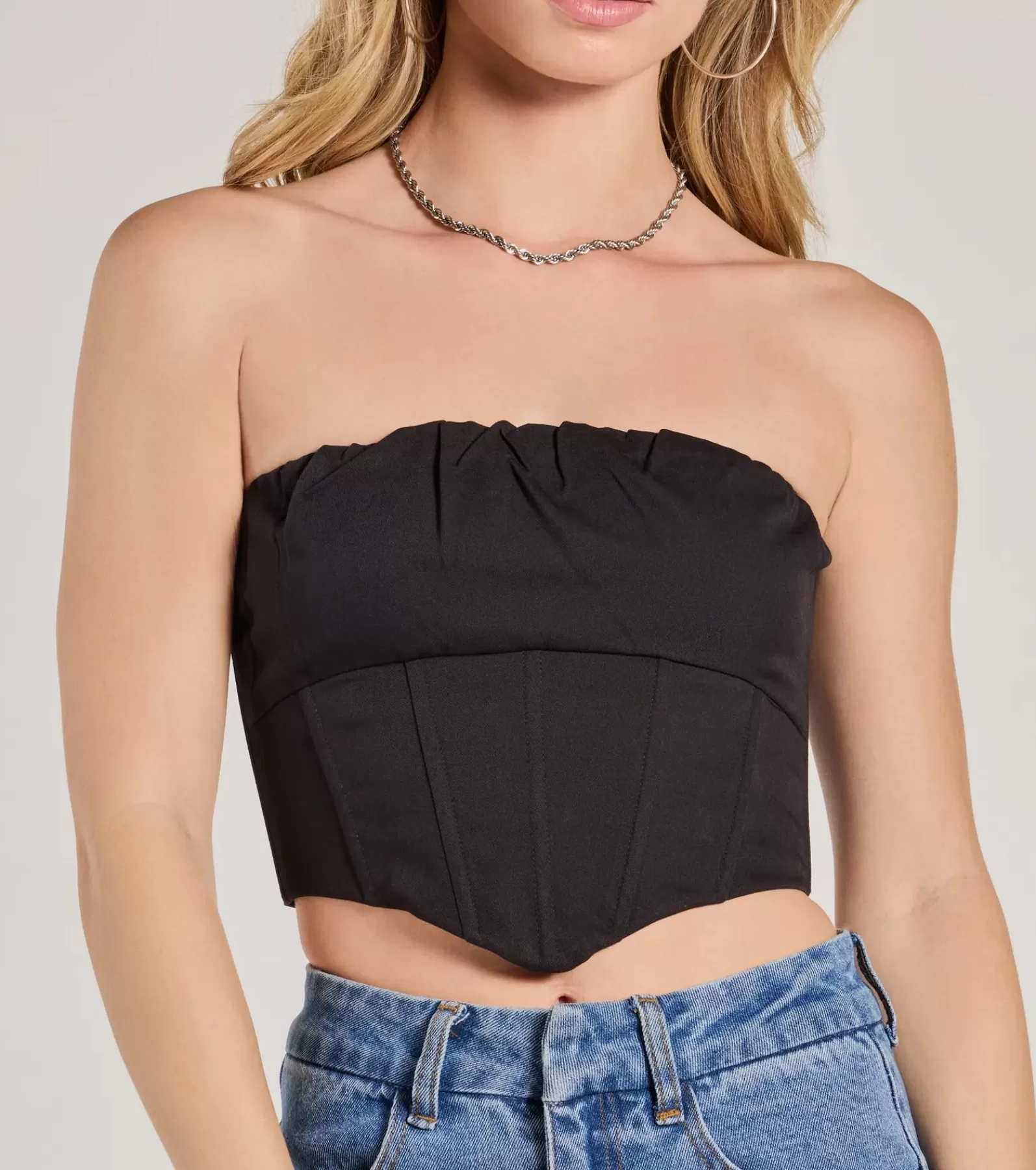 Windsor Going-Out Tops | Corset & Bustier Tops*Corset With The Program Strapless Crop Top
