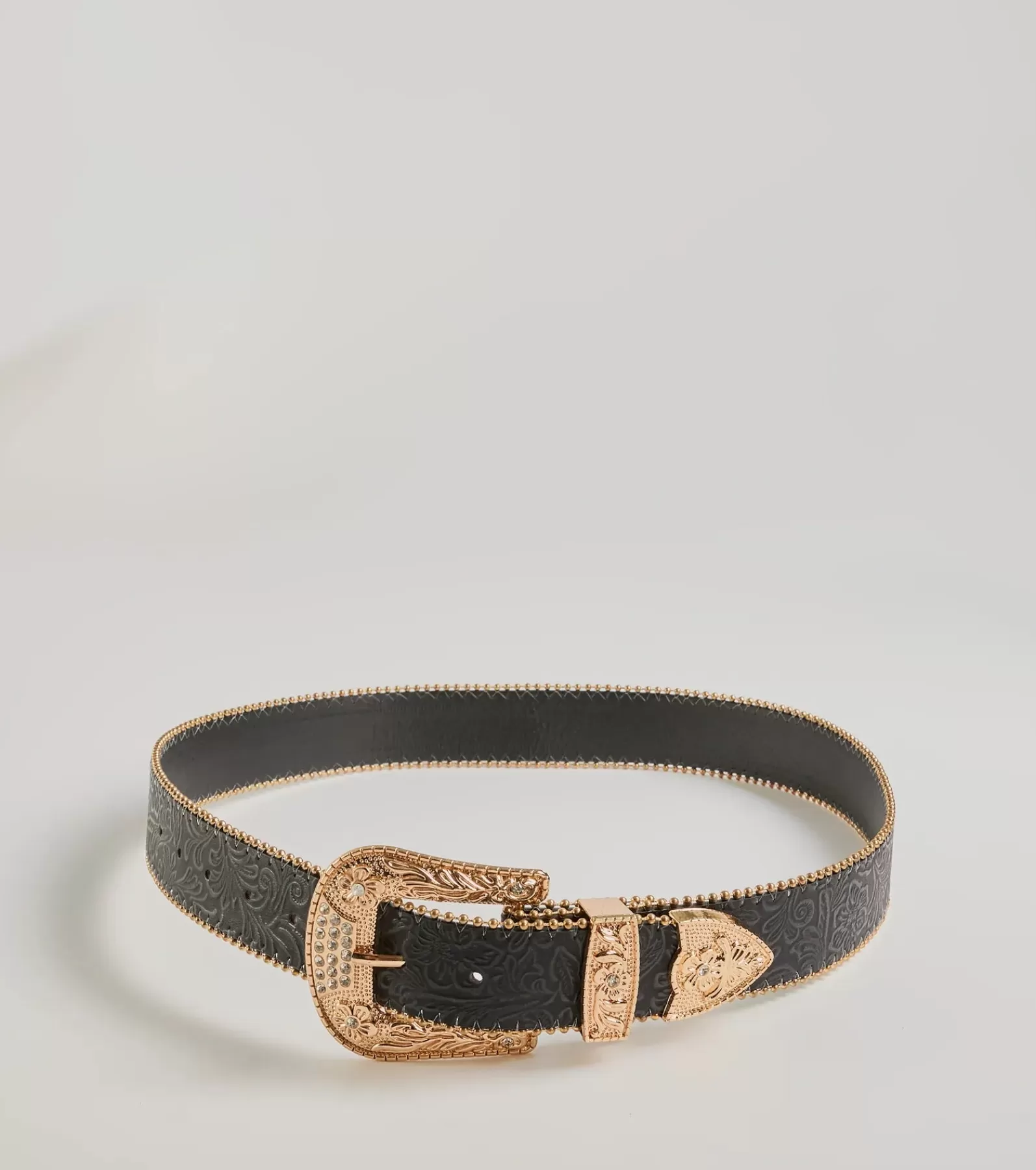 Windsor Belts | All Accessories*Country Chic Western Embossed Faux Leather Belt