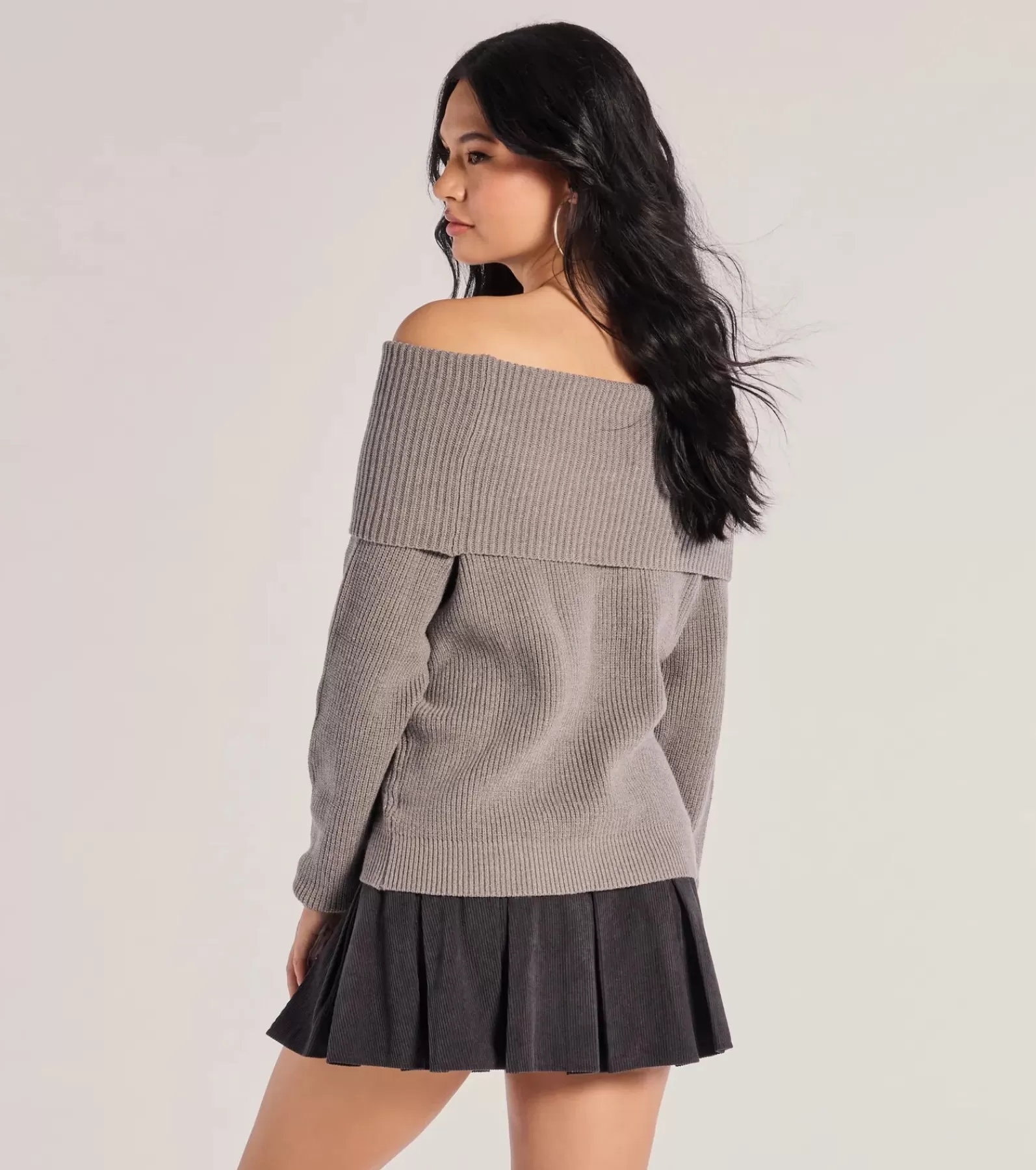 Windsor Off The Shoulder Tops | Sweaters & Cardigans*Cozy Factor Ribbed Knit Off-The-Shoulder Sweater