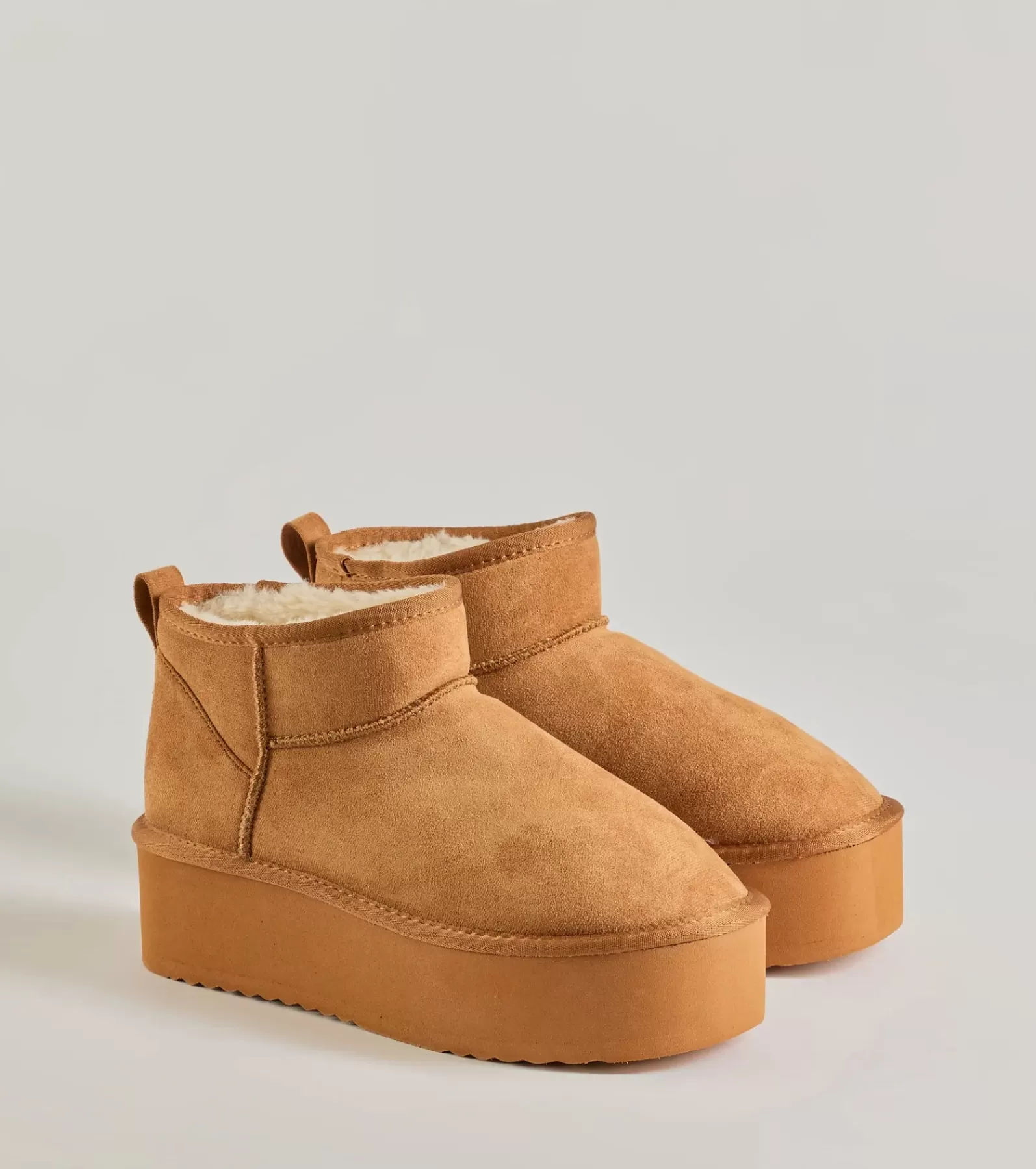 Windsor Platform Shoes | Boots & Booties*Cozy Feels Faux Sherpa Lined Platform Booties