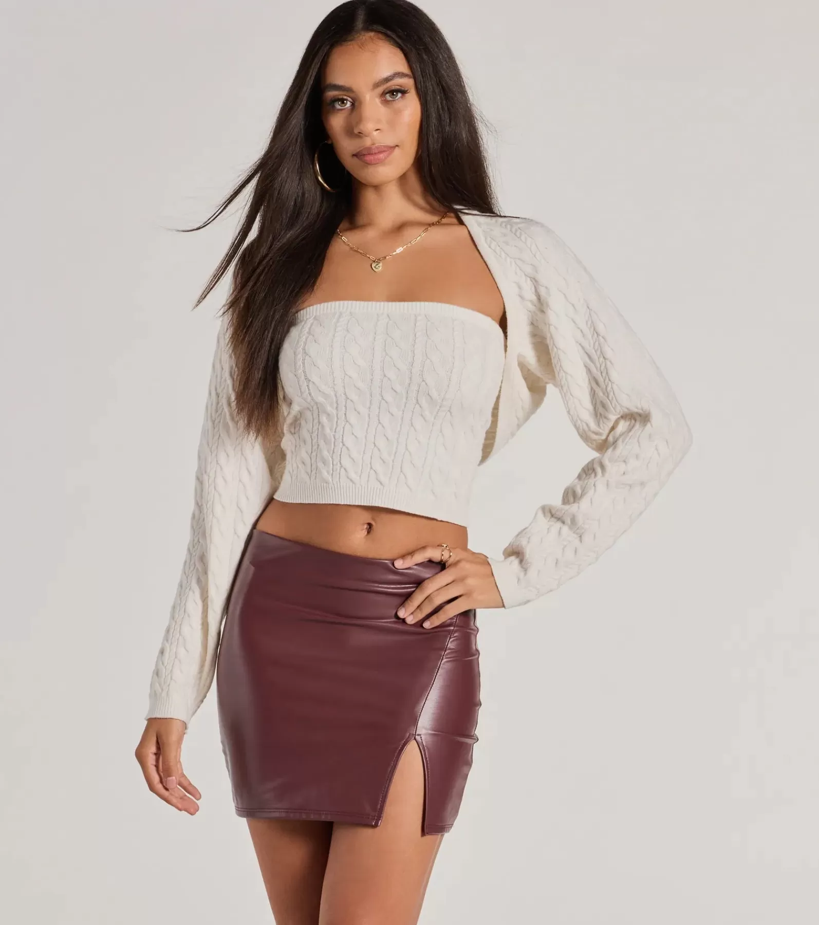 Windsor All Matching Sets | Sweaters & Cardigans*Cozy Glam Cable Knit Tube Top