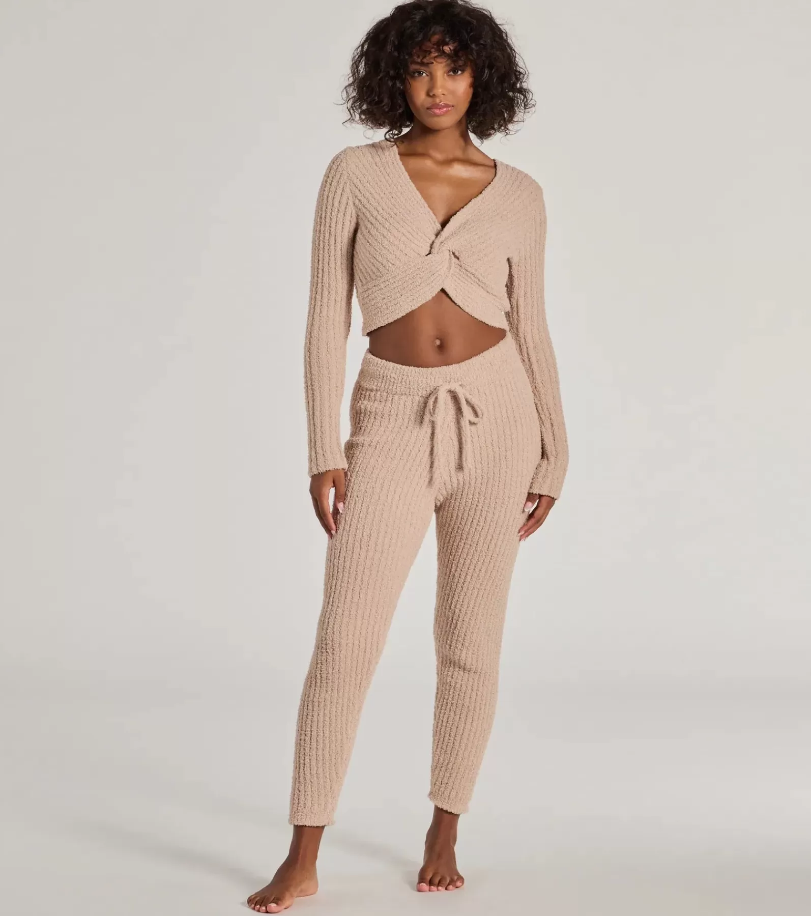 Windsor All Matching Sets*Cozy Life Chenille Knit Tie-Waist Joggers