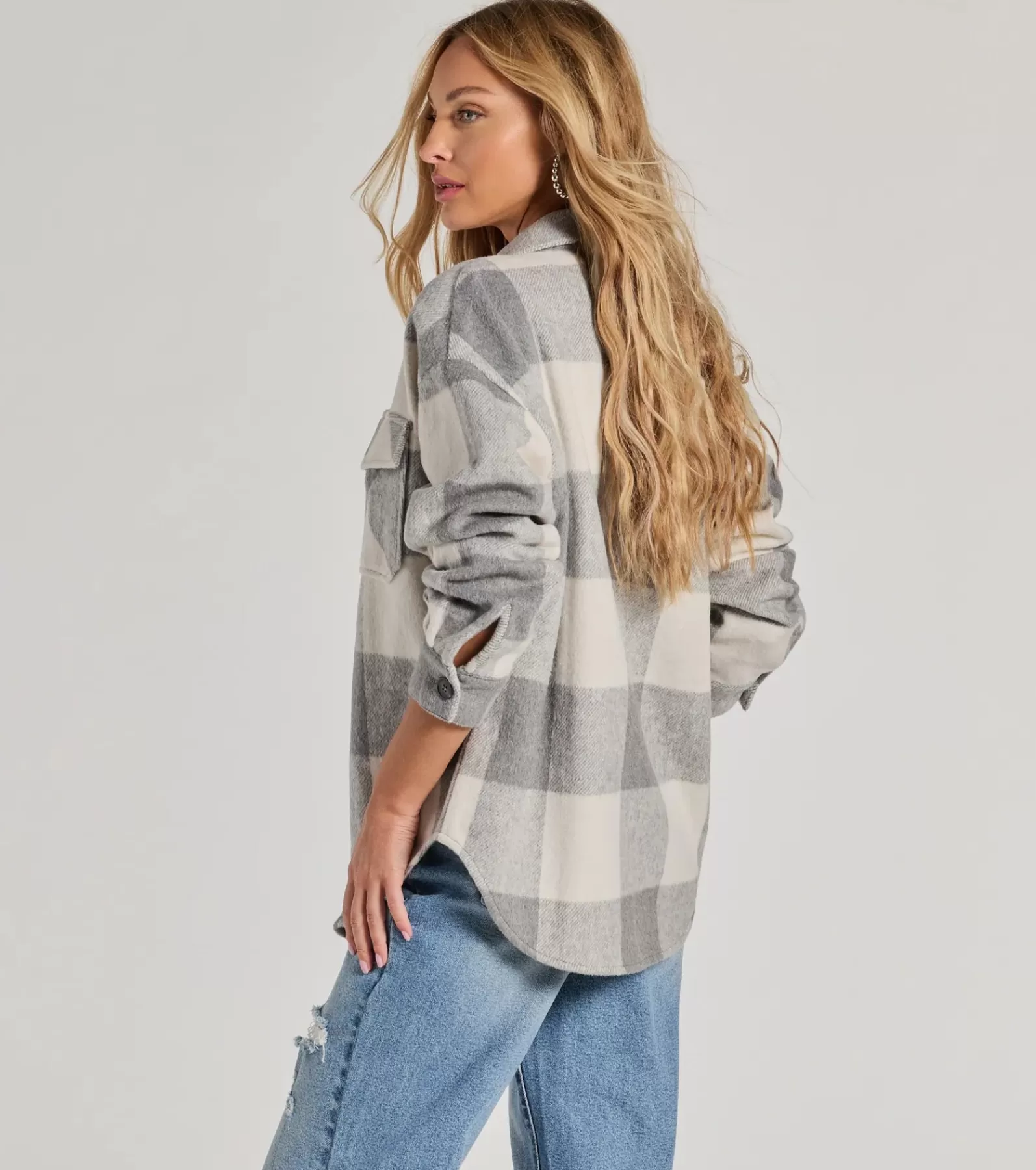 Windsor Shackets*Cozy Season Plaid Button-Down Shacket