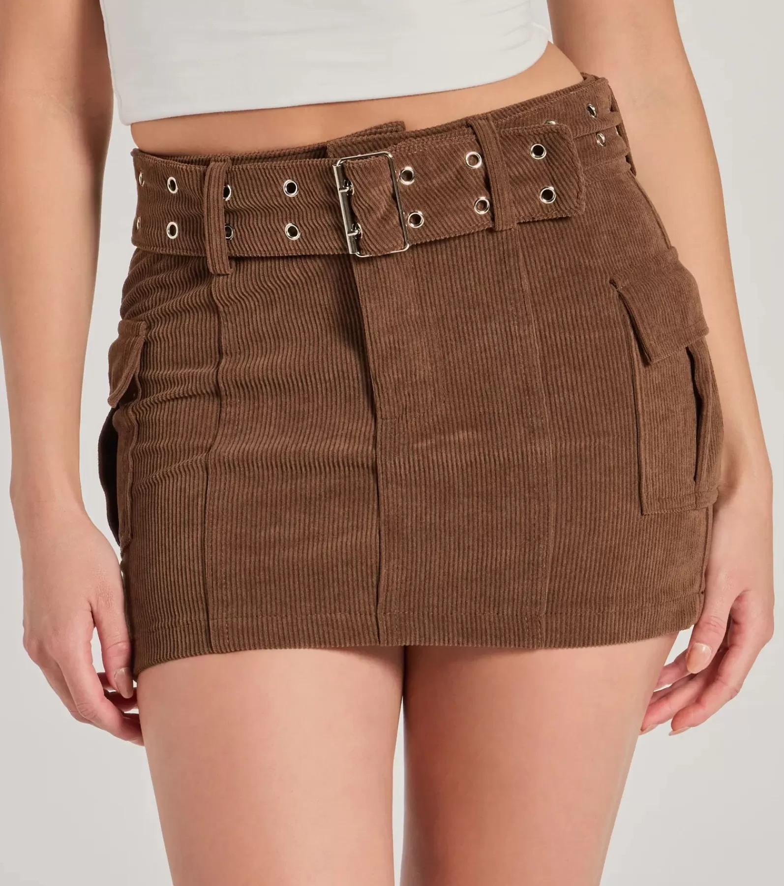 Windsor Mini Skirts | Skirts & Skorts*Cutest Season High-Rise Cargo Corduroy Mini Skirt