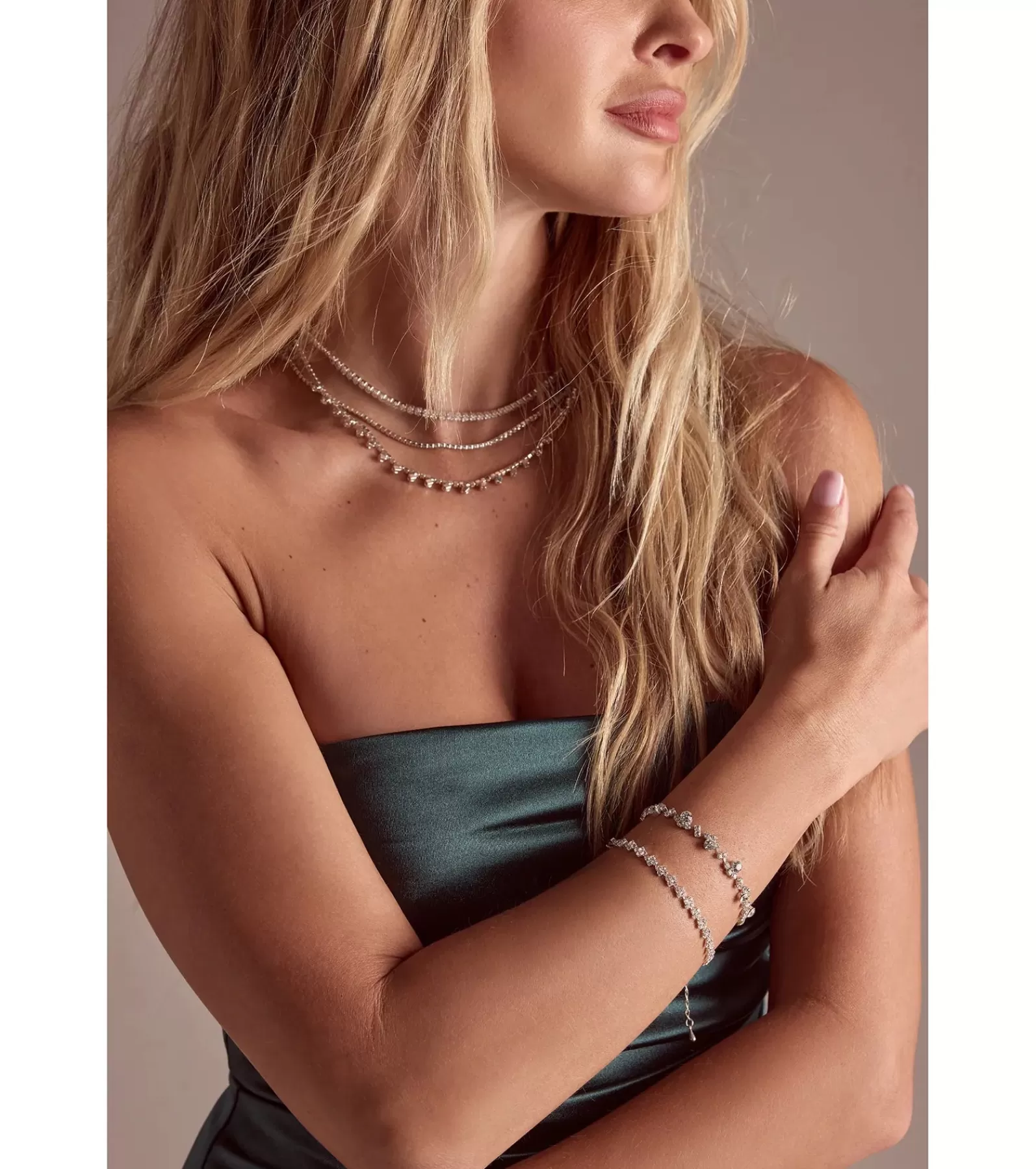 Windsor Bracelets | All Accessories*Dainty Glam Rhinestone Clasp Bracelet