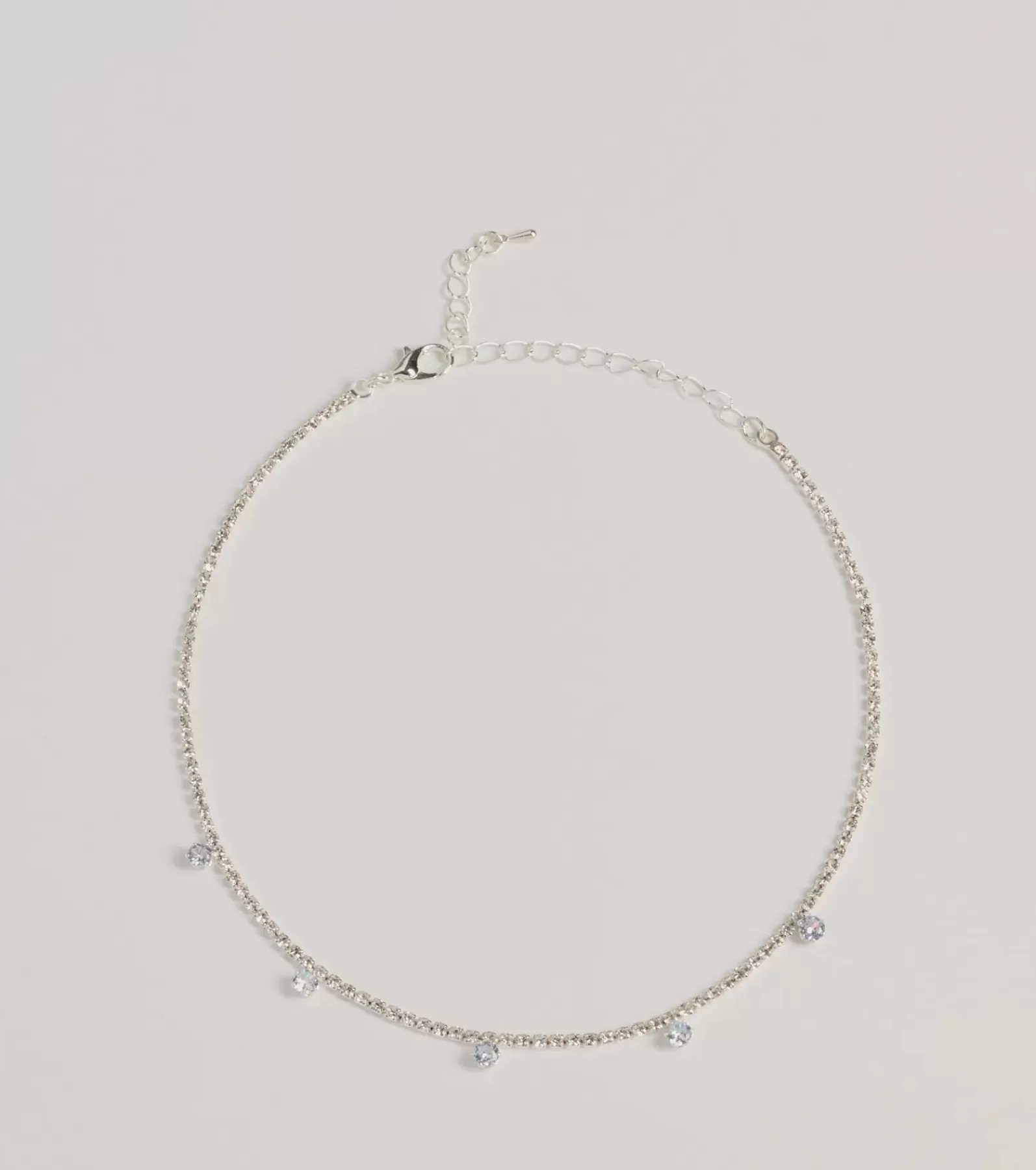 Windsor Necklaces & Chokers | All Accessories*Delicate Shine Clear Stone And Rhinestone Choker