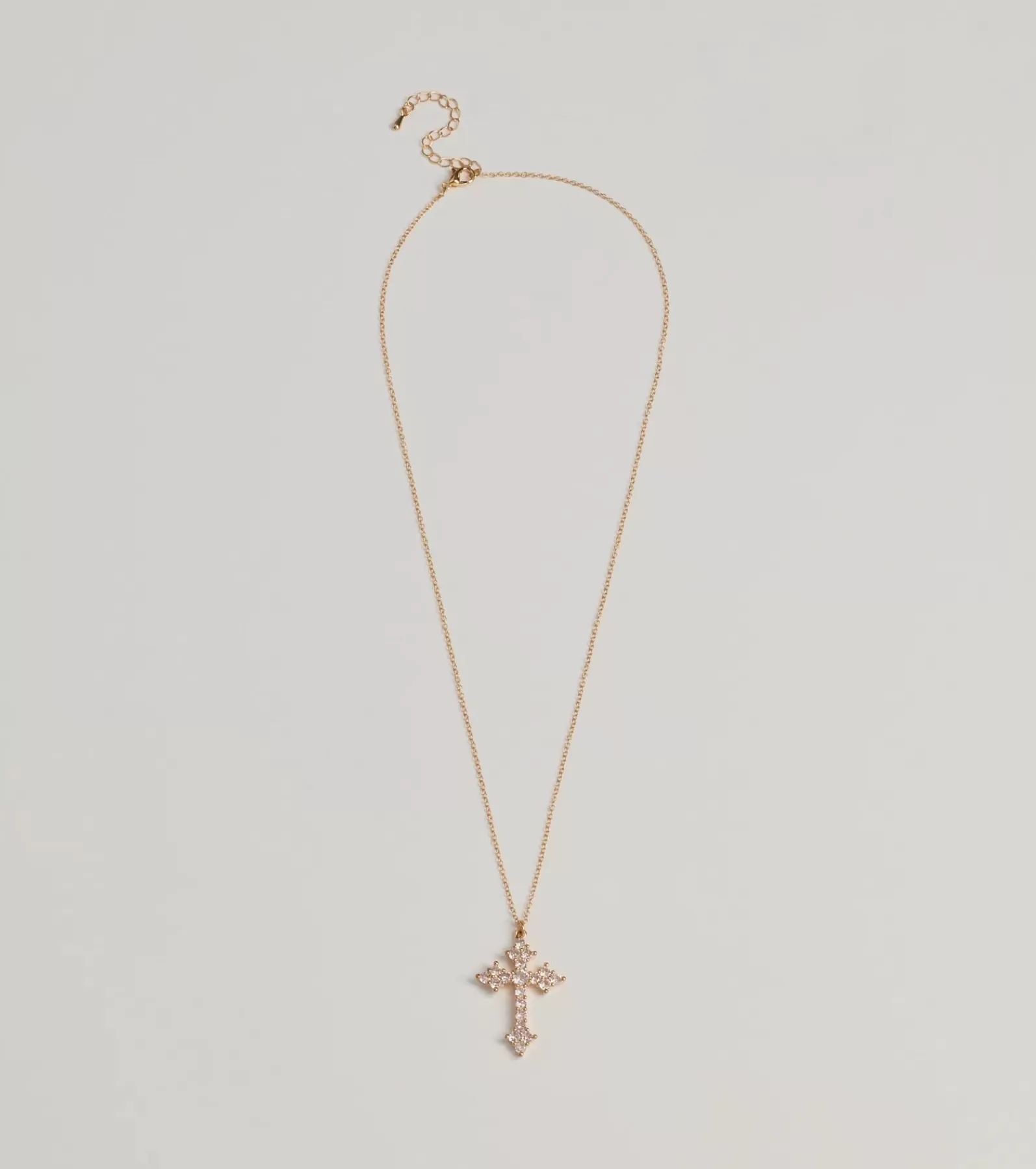 Windsor Necklaces & Chokers | All Accessories*Divine Charm Rhinestone Cross Pendant Necklace