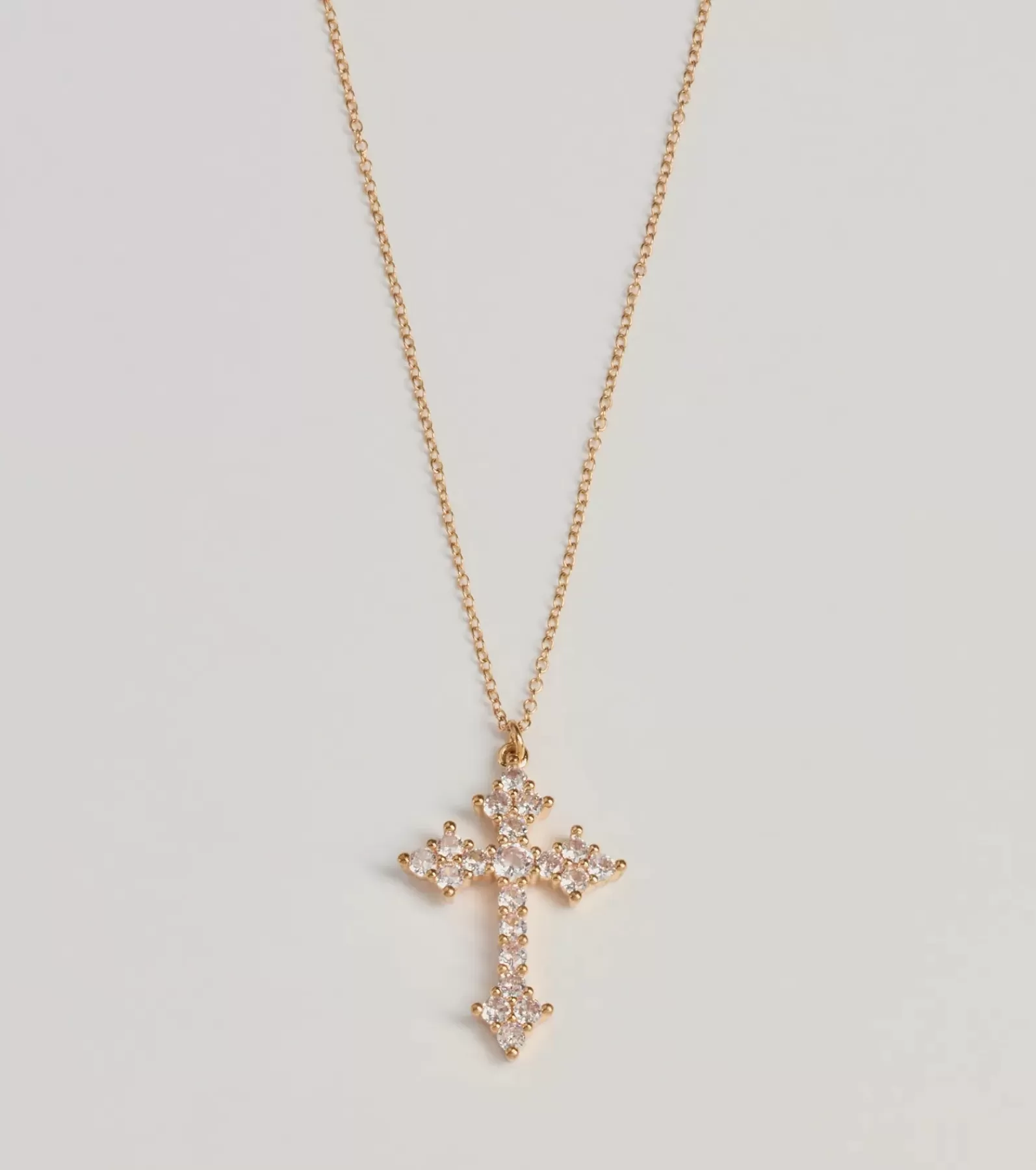 Windsor Necklaces & Chokers | All Accessories*Divine Charm Rhinestone Cross Pendant Necklace