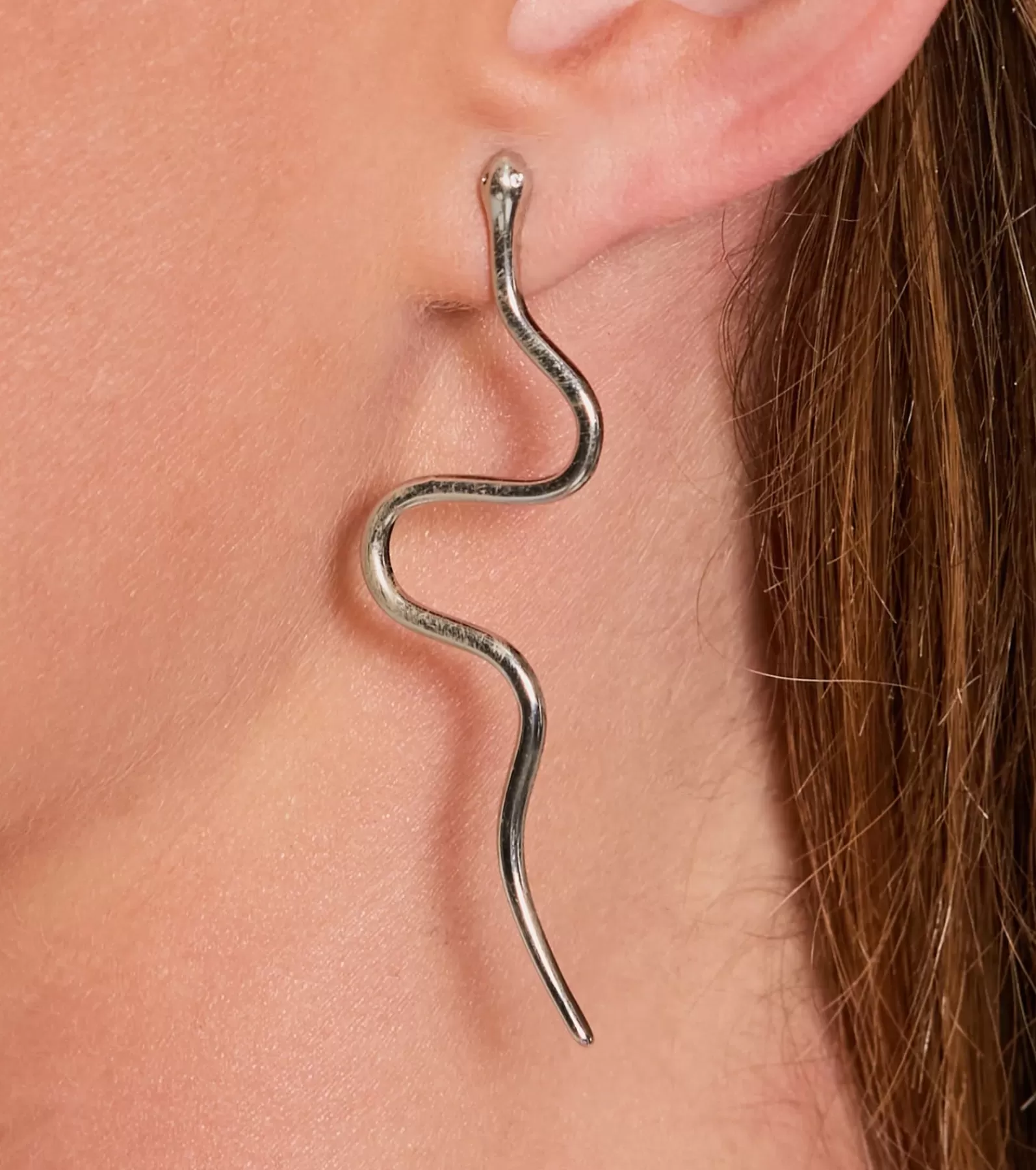 Windsor Earrings*Edgy Charm Twisted Snake Statement Earrings