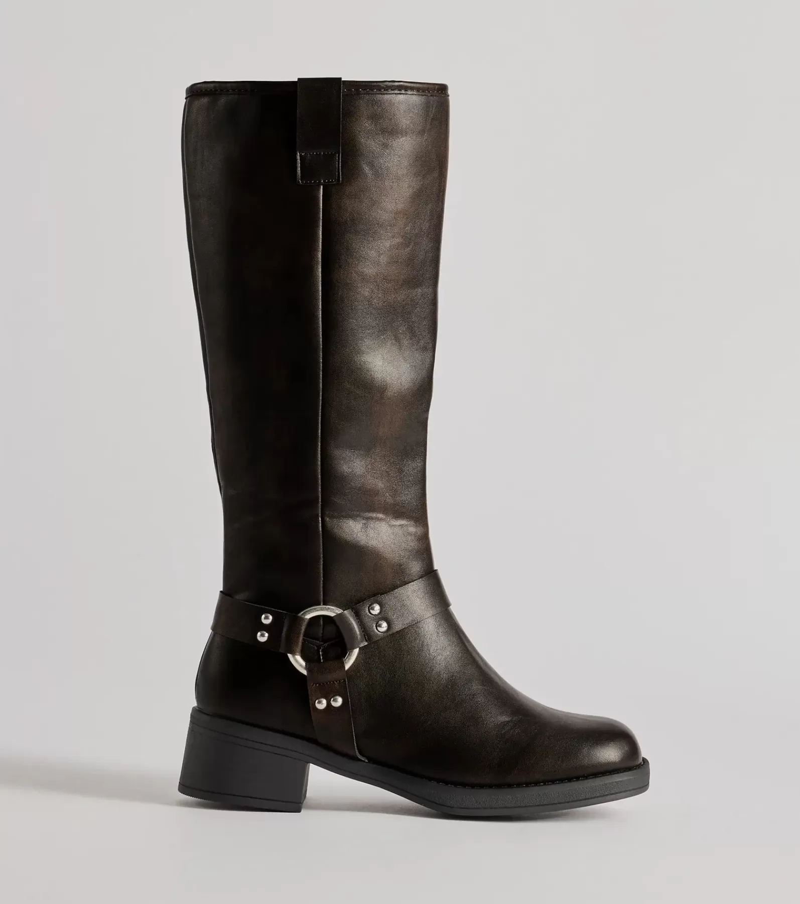 Windsor Knee High Boots | Boots & Booties*Edgy Look Under-The-Knee Moto Boots