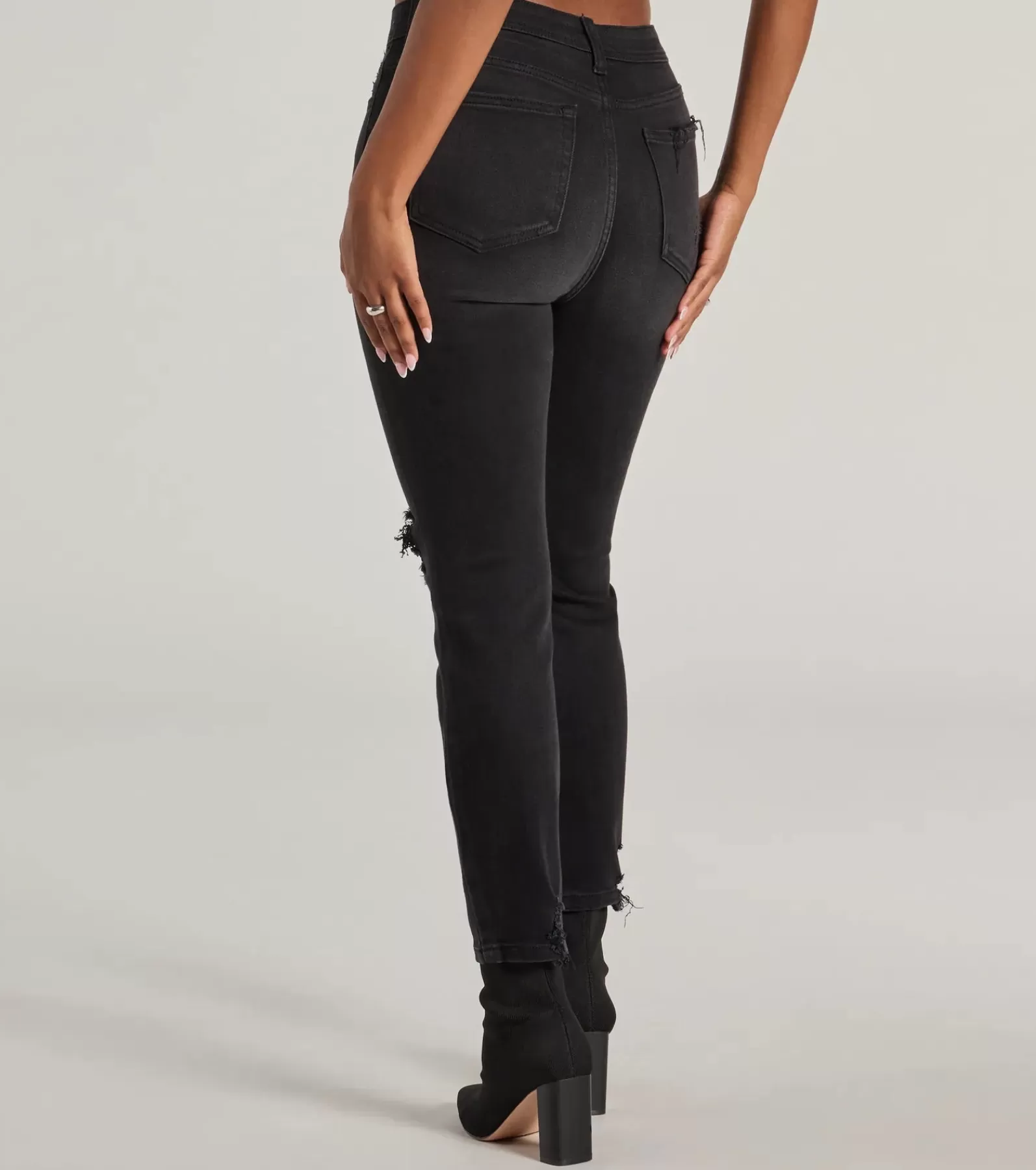 Windsor Black Pants | Pants*Edgy Mood High Rise Skinny Jeans