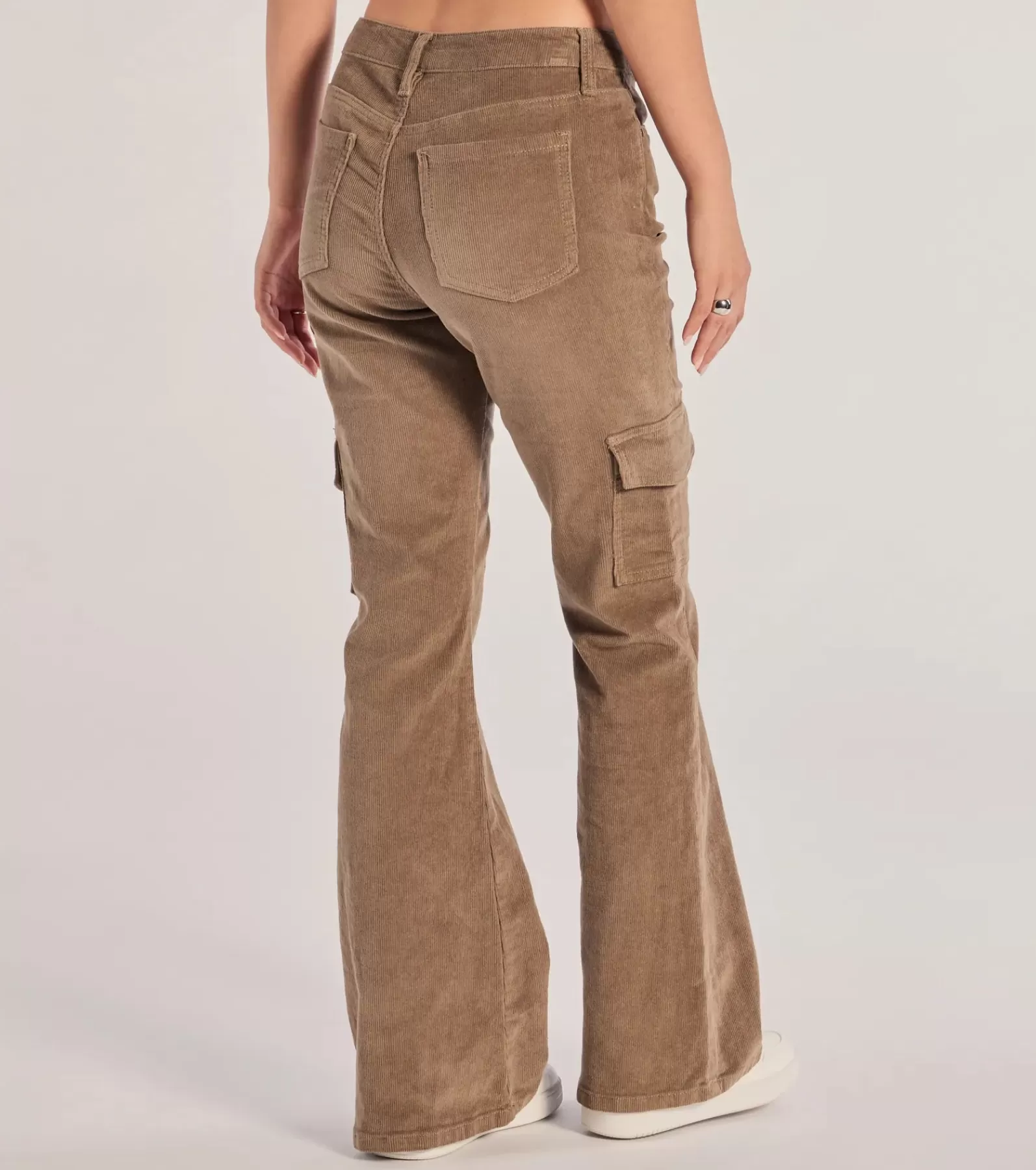 Windsor Flare Pants | Cargo Pants*Effortless And Cool Corduroy Cargo Flare Pants