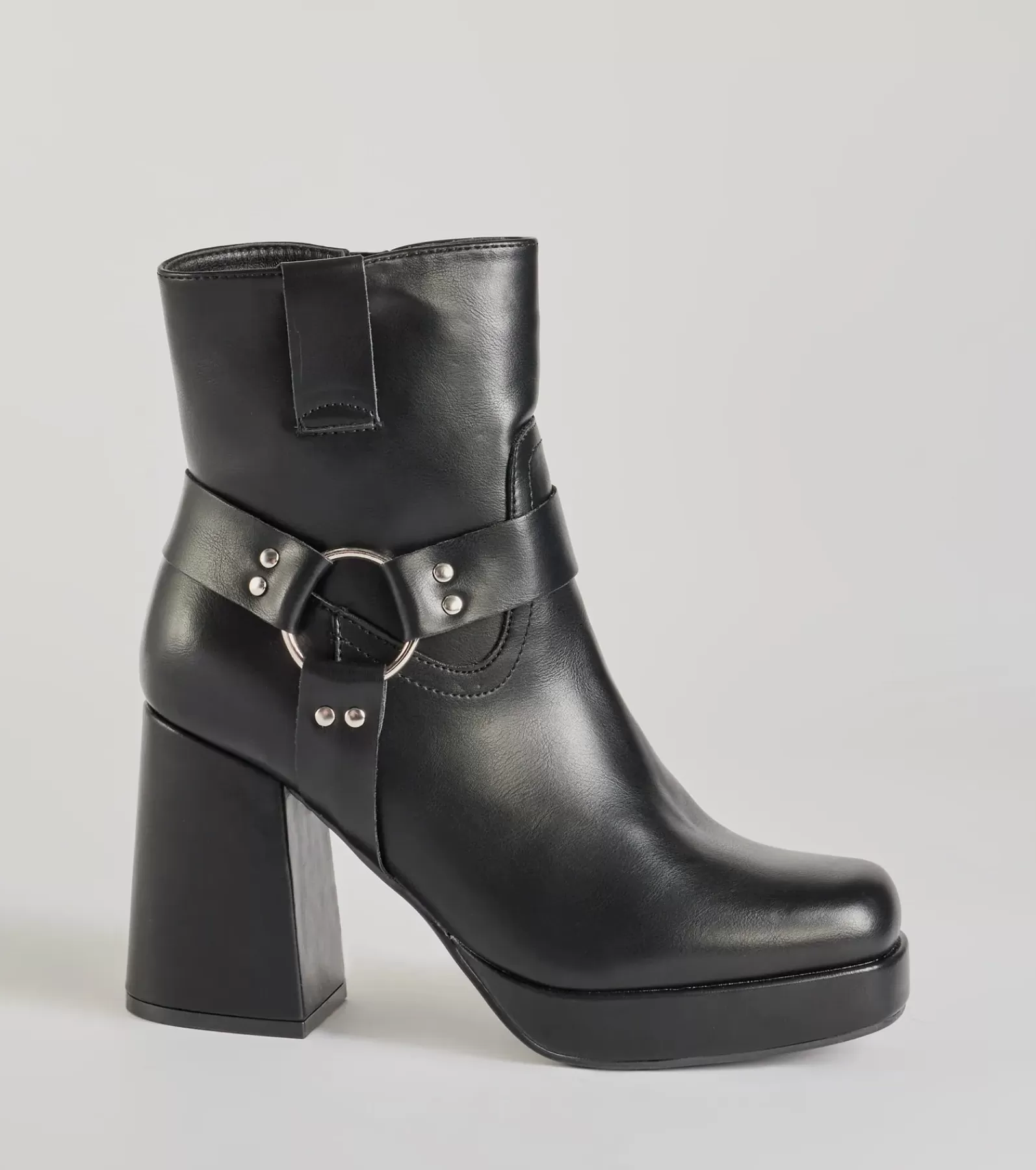 Windsor Platform Shoes | Boots & Booties*Effortless Edge Moto Faux Leather Booties