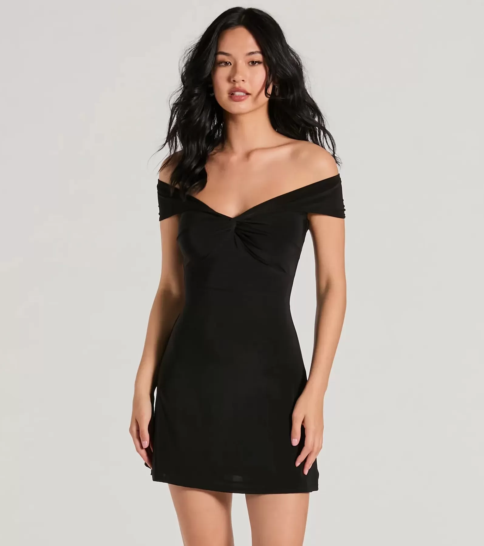 Windsor Short & Mini Dresses | Sundresses*Elevated Chic Off-The-Shoulder A-Line Mini Dress