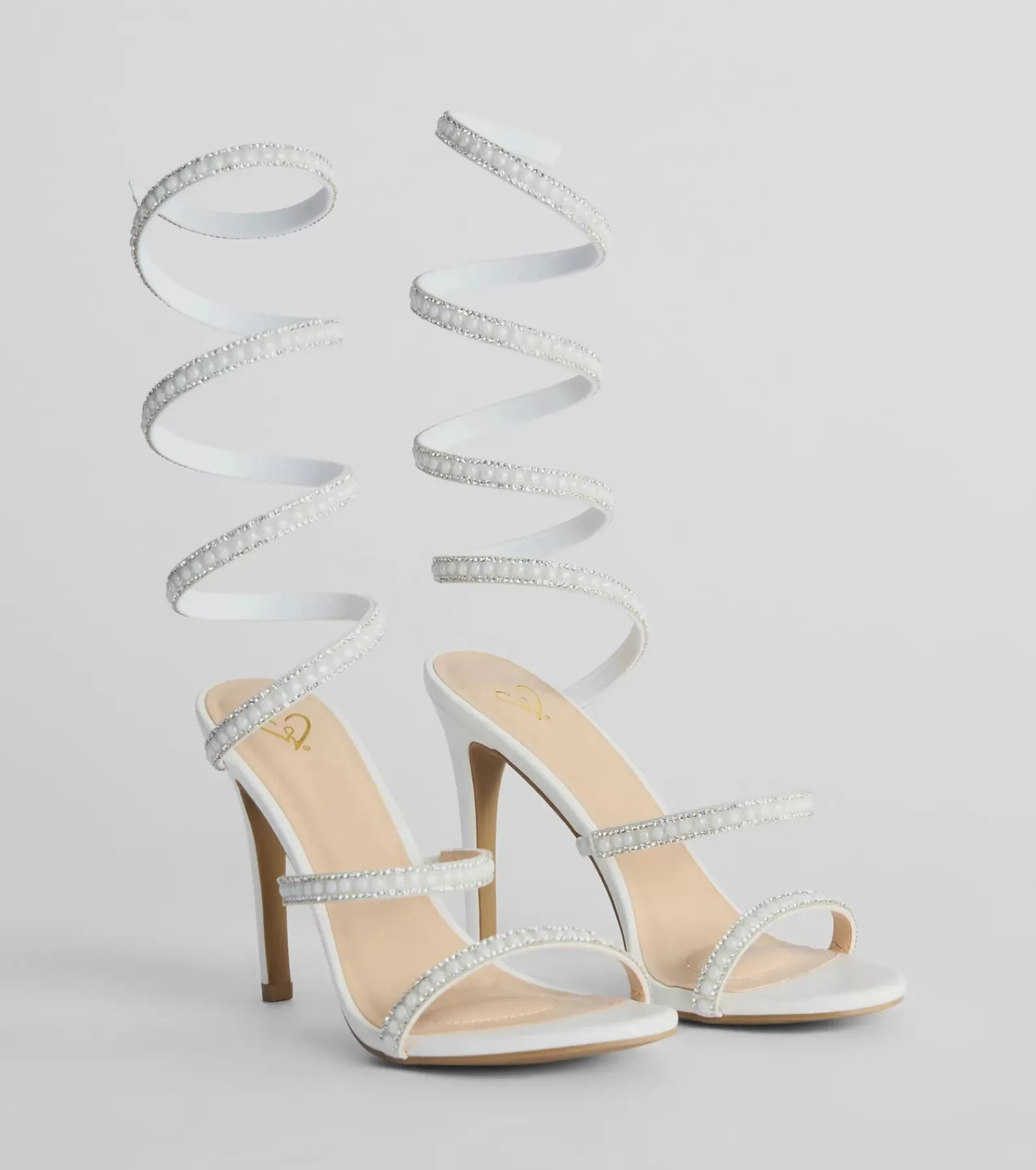 Windsor Stilettos | High Heels*Endless Luxe Faux Pearl Spiral Stiletto Heels