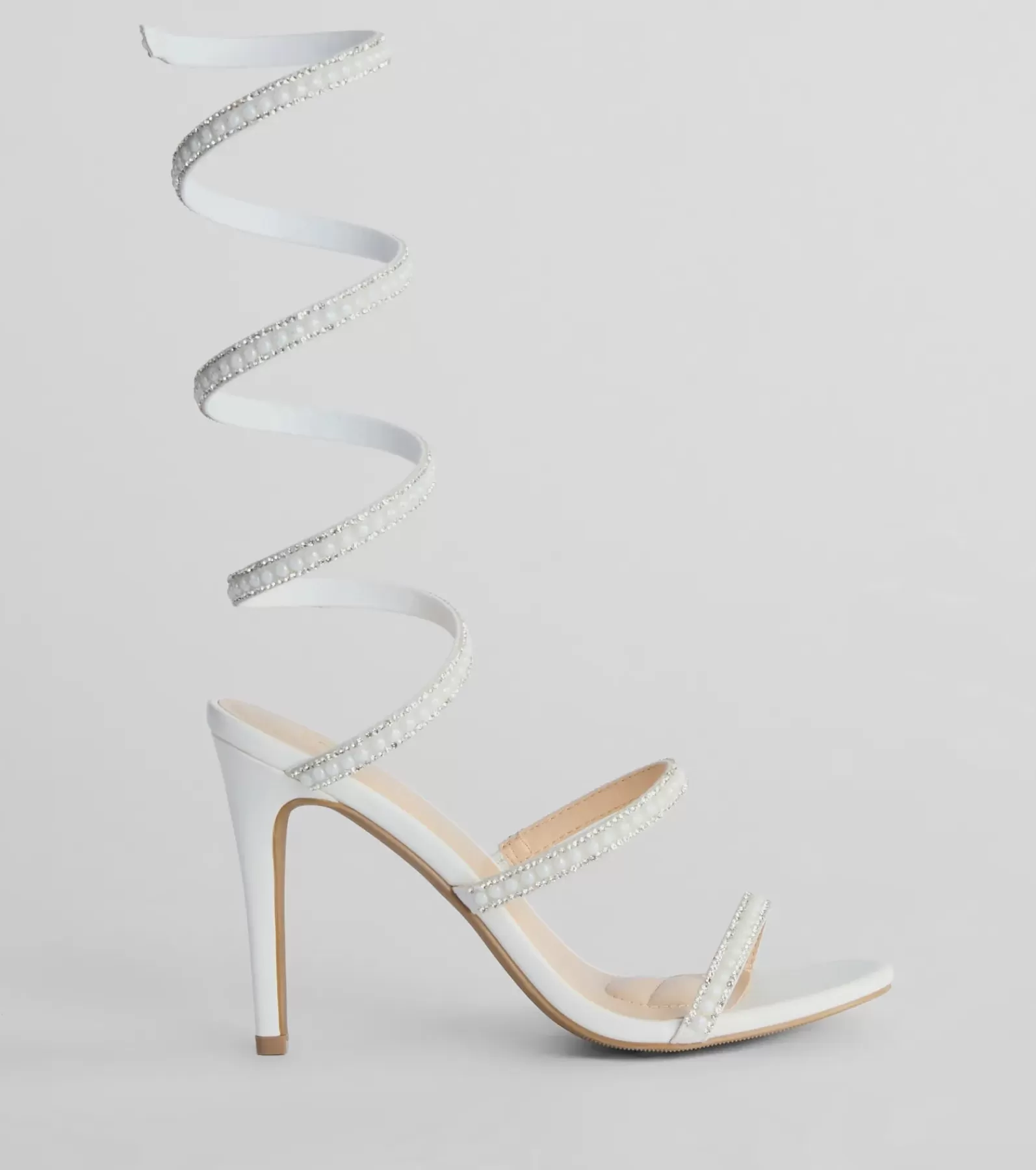 Windsor Stilettos | High Heels*Endless Luxe Faux Pearl Spiral Stiletto Heels