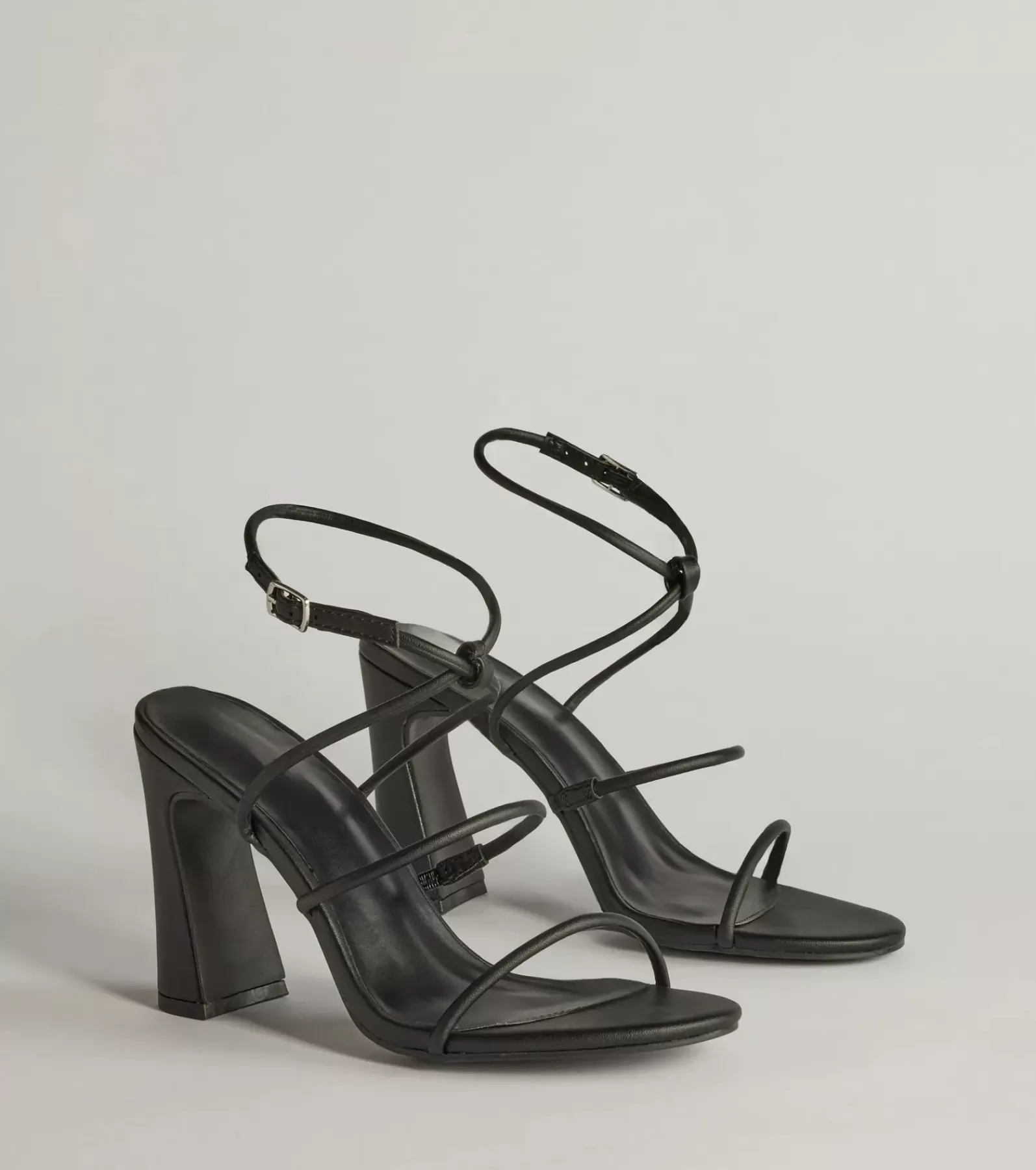 Windsor Sandals | Heels*Endlessly Sleek Multi-Strap Block Heels