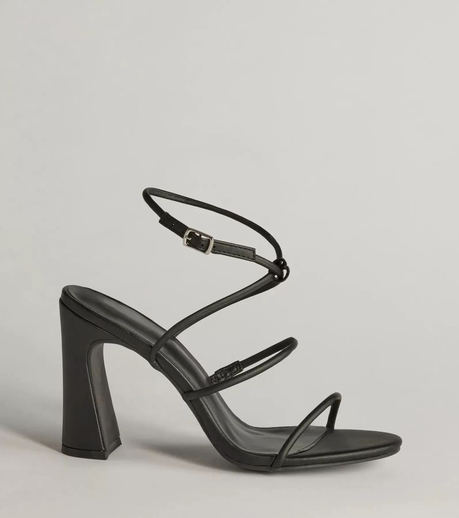 Windsor Sandals | Heels*Endlessly Sleek Multi-Strap Block Heels