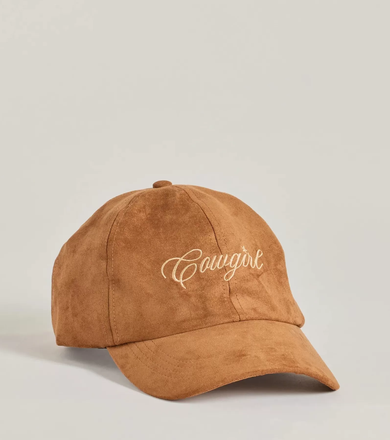 Windsor Hats | All Accessories*Faux Suede Cowgirl Script Baseball Cap