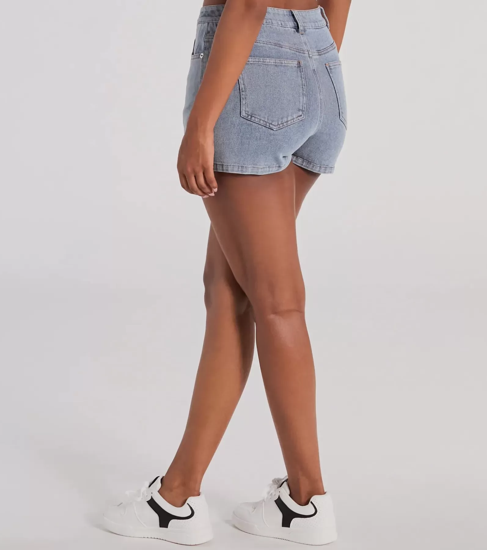 Windsor Jean Shorts | Shorts*Favorite Look High-Rise Slit Mini Denim Skort