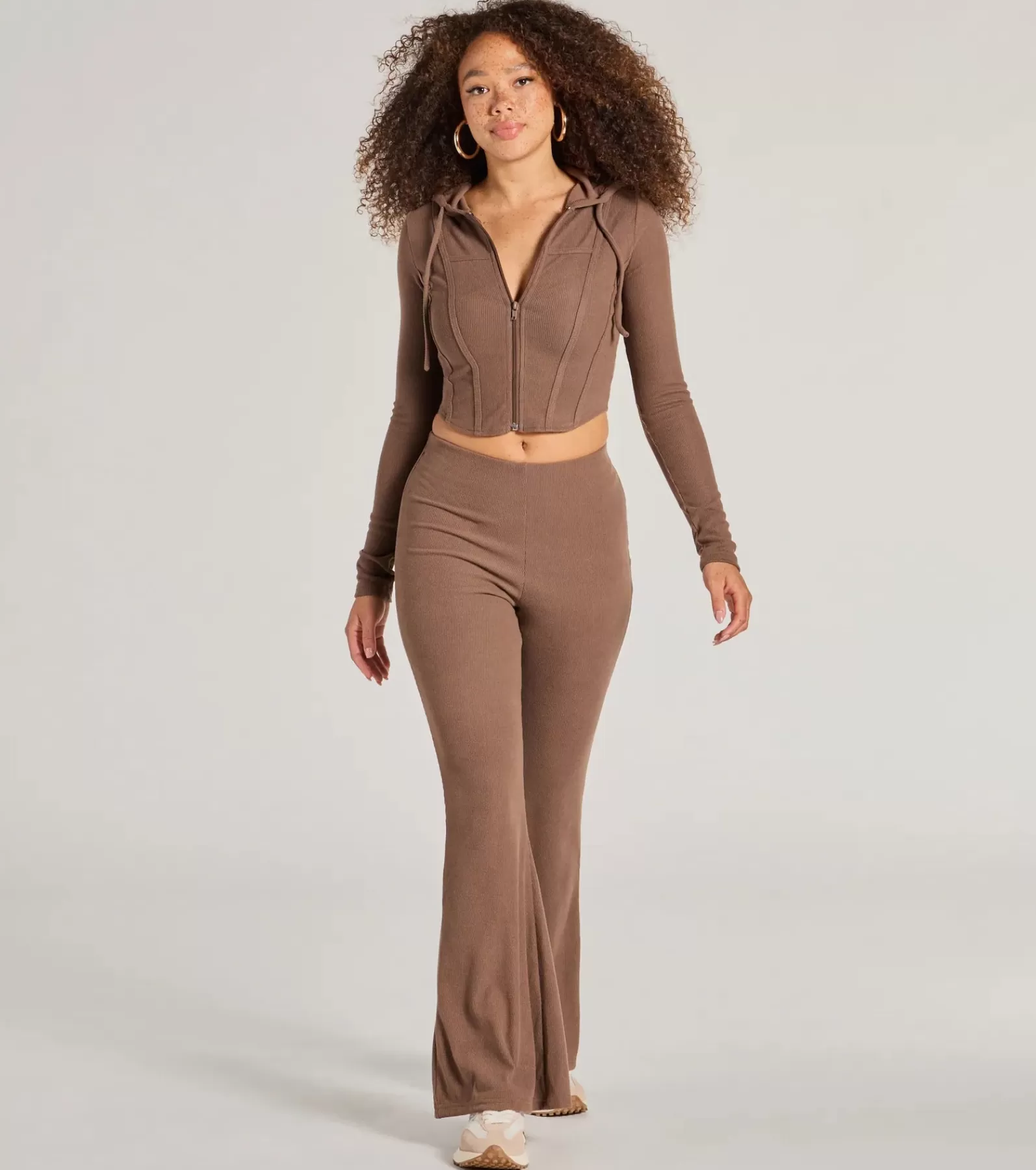 Windsor All Matching Sets | Flare Pants*Feelin' Comfy Ribbed Knit Flare Pants