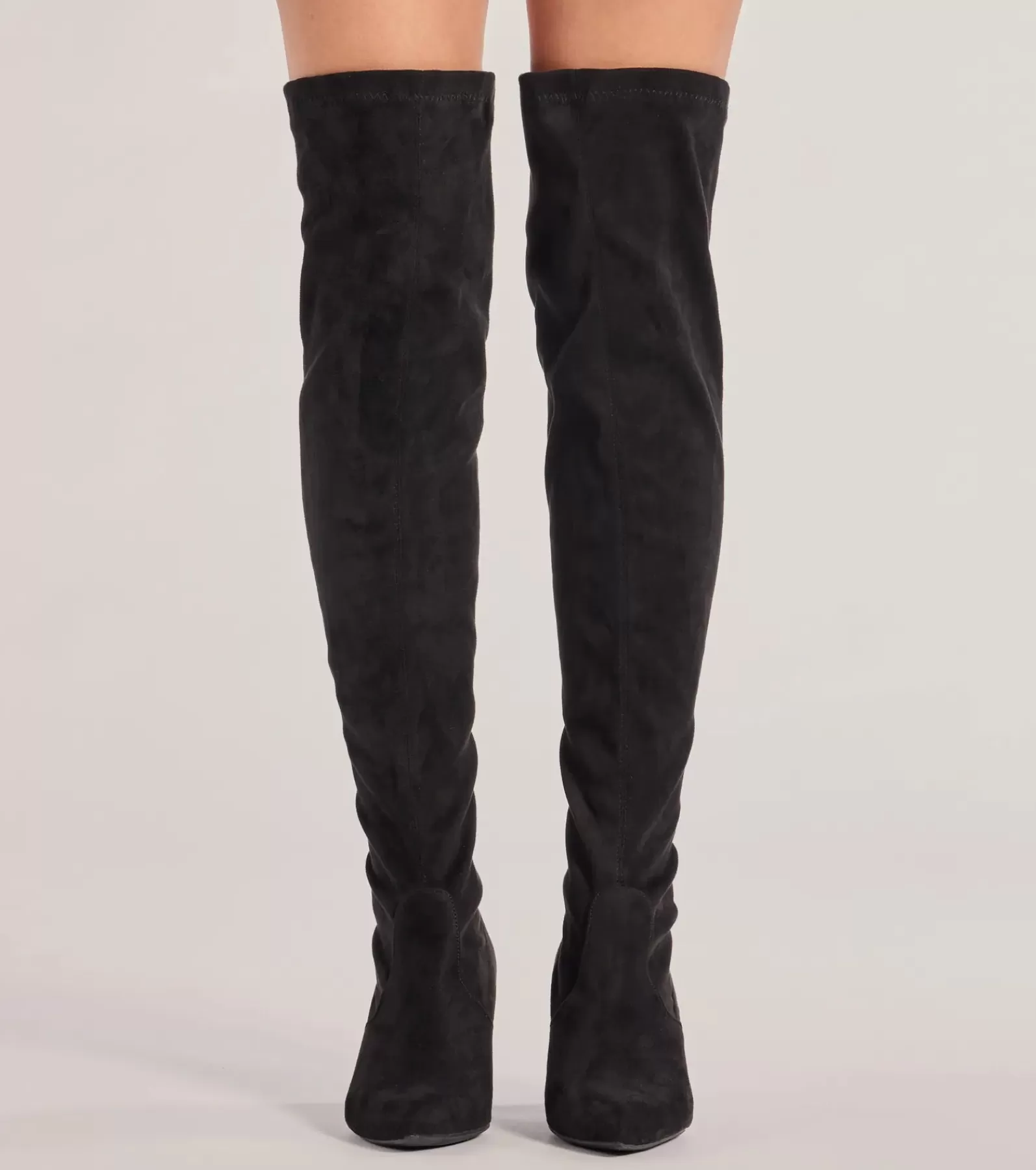 Windsor Knee High Boots | Boots & Booties*Feelin' Fab Faux Suede Over-The-Knee Boots